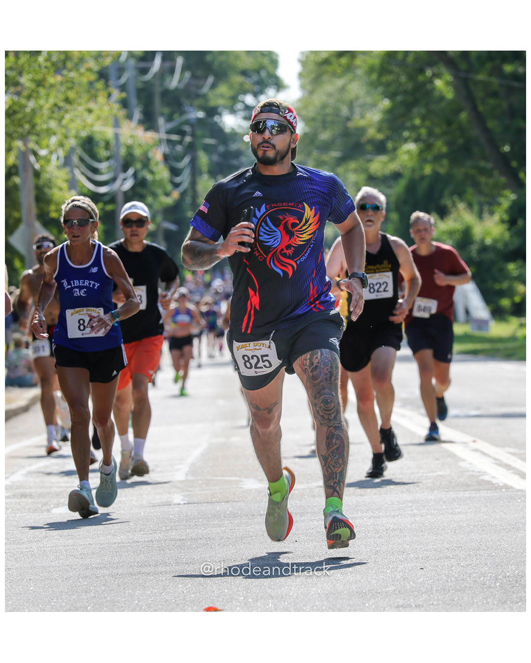 Johnny Kilowattz - Phoenix Rising Run Club - Bobby Doyle Summer Classic 5 Mile Road Race - August 10 2025 - Narragansett Rhode Island – Bob…