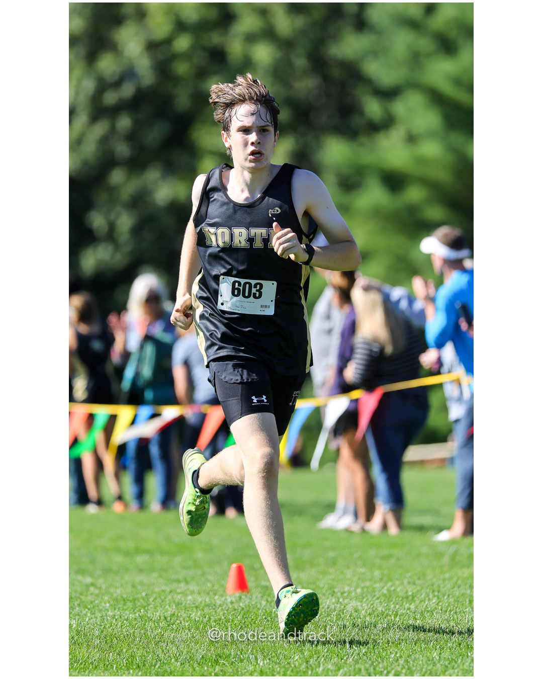 Byron Flippin - North Kingstown High School - 17:56.44 - 2025 Injury Fund Carnival XC Cross Country Race - Deerfield Park, Smithfield RI -…