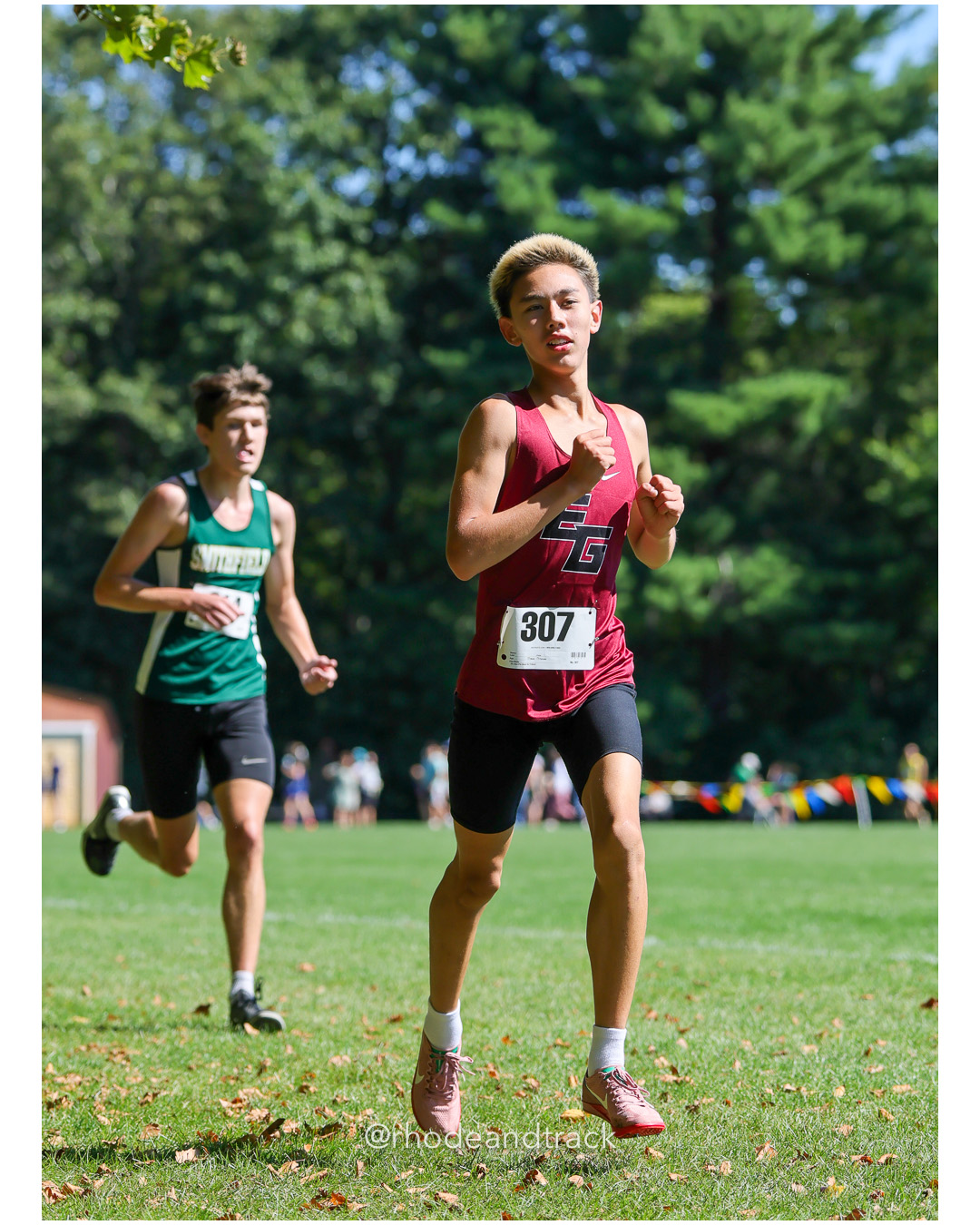 Jeremy Dru - East Greenwich High School - 17:13.76 - 2025 Injury Fund Carnival XC Cross Country Race - Deerfield Park, Smithfield RI - Augu…