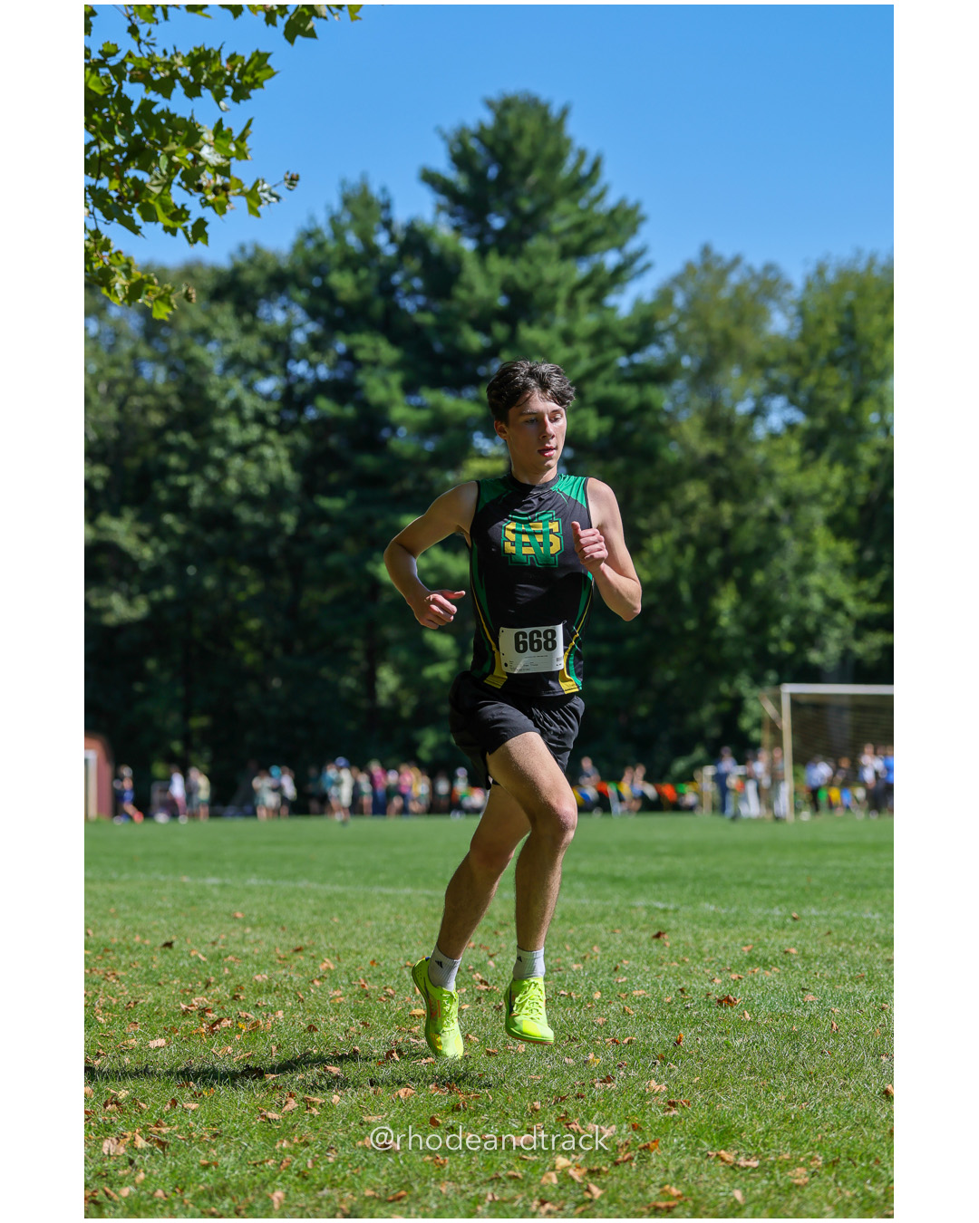 Sean Mania - North Smithfield High School - 17:44.84 - 2025 Injury Fund Carnival XC Cross Country Race - Deerfield Park, Smithfield RI - Au…