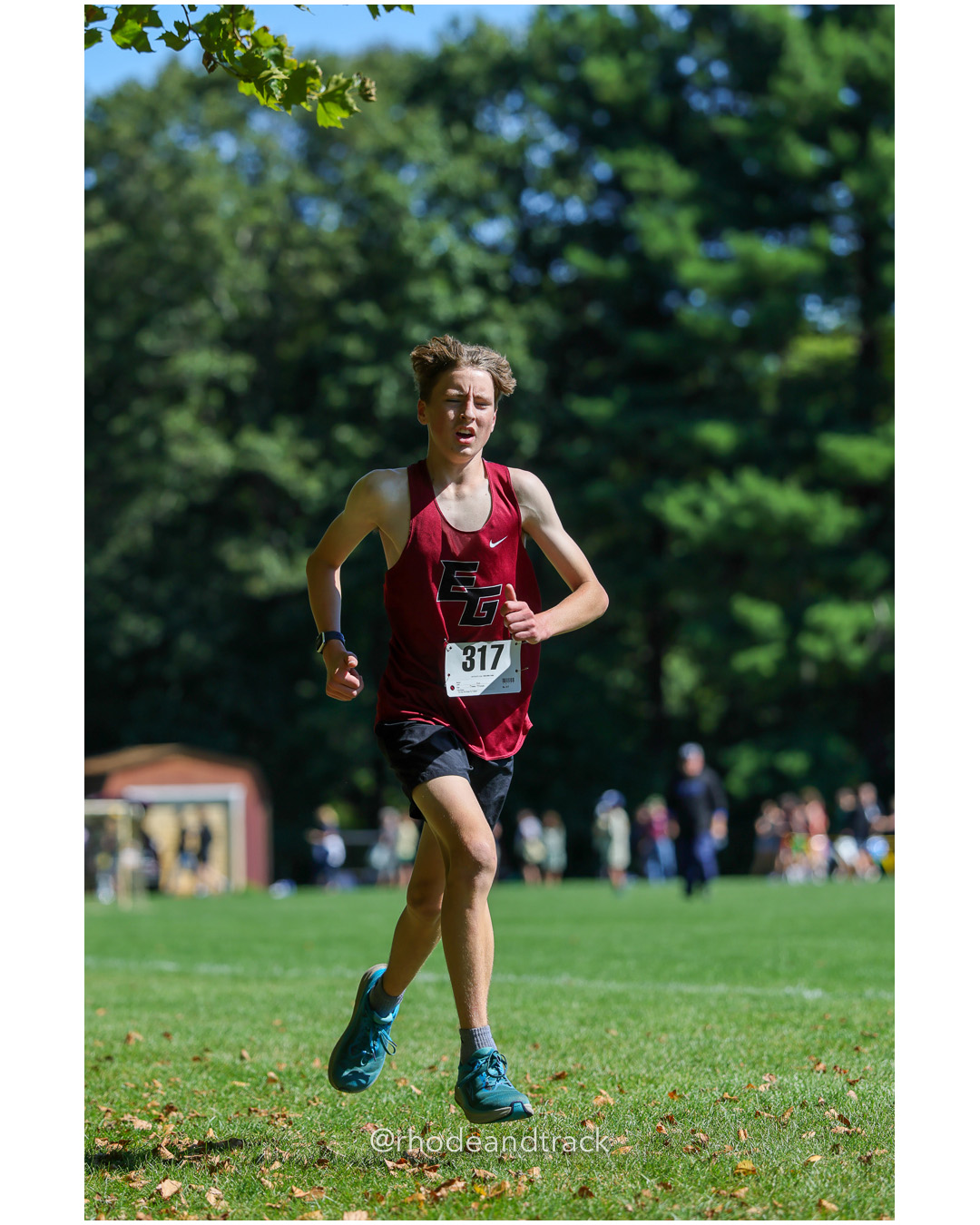 Adam Kortz - East Greenwich High School - 18:18.94 - 2025 Injury Fund Carnival XC Cross Country Race - Deerfield Park, Smithfield RI - Augu…