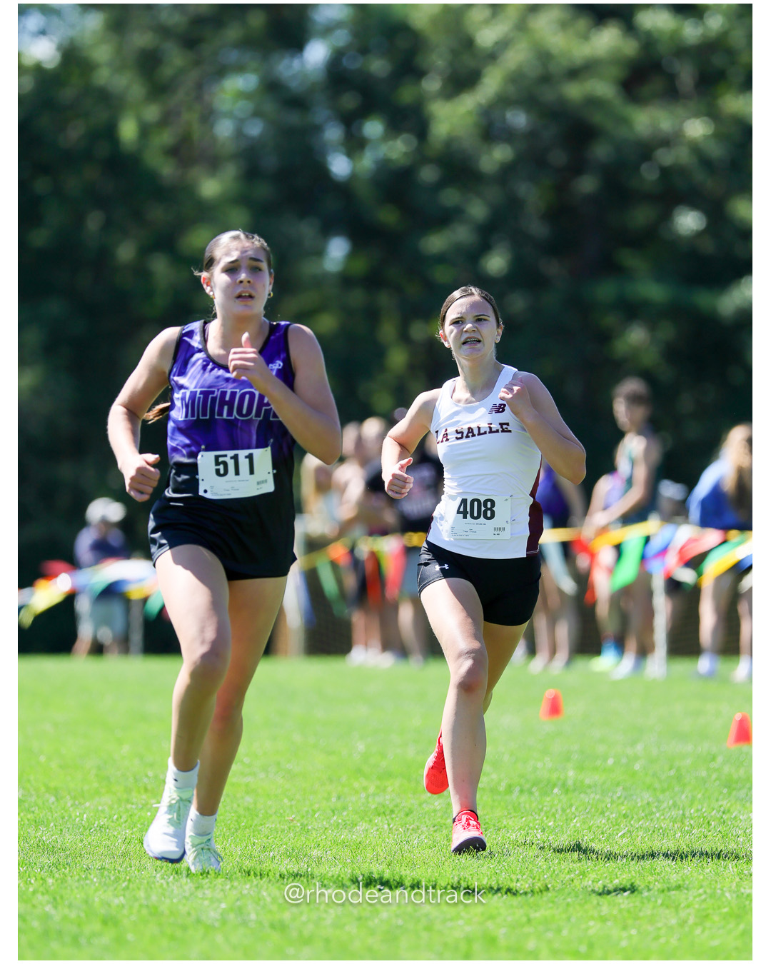 Jourdan Cicchinelli - Mt Hope High School - 17:46.94 - Mary Monahan - La Salle Academy - 17:47.35 - 2025 Injury Fund Carnival XC Cross Coun…