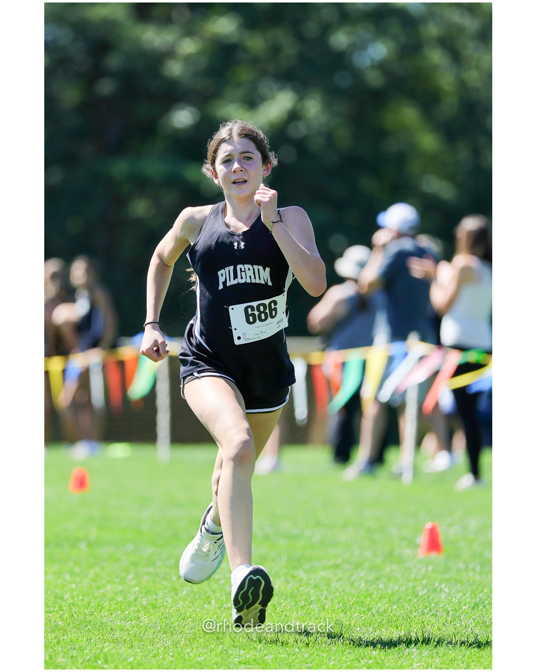 Sydney Diggens - Pilgrim High School - 19:13.96 - 2025 Injury Fund Carnival XC Cross Country Race - Deerfield Park, Smithfield RI - August…