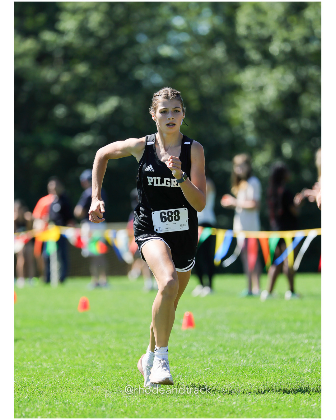 Aubrey Jarvis - Pilgrim High School - 21:12.90 - 2025 Injury Fund Carnival XC Cross Country Race - Deerfield Park, Smithfield RI - August 3…