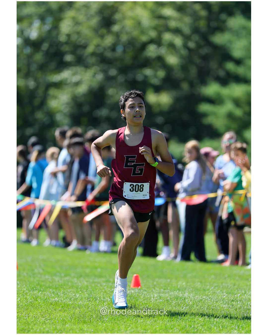 Micah Dru - East Greenwich High School - 14:13.43 - 2025 Injury Fund Carnival XC Cross Country Race - Deerfield Park, Smithfield RI - Augus…
