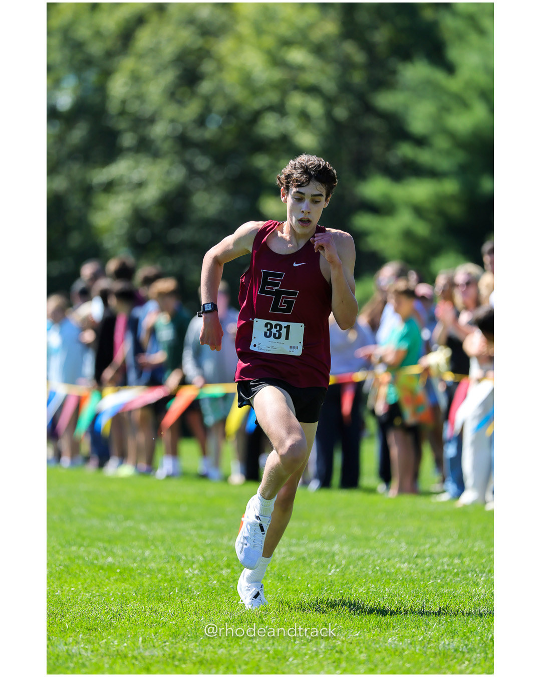 Sean Wood - East Greenwich High School - 14:39.75 - 2025 Injury Fund Carnival XC Cross Country Race - Deerfield Park, Smithfield RI - Augus…