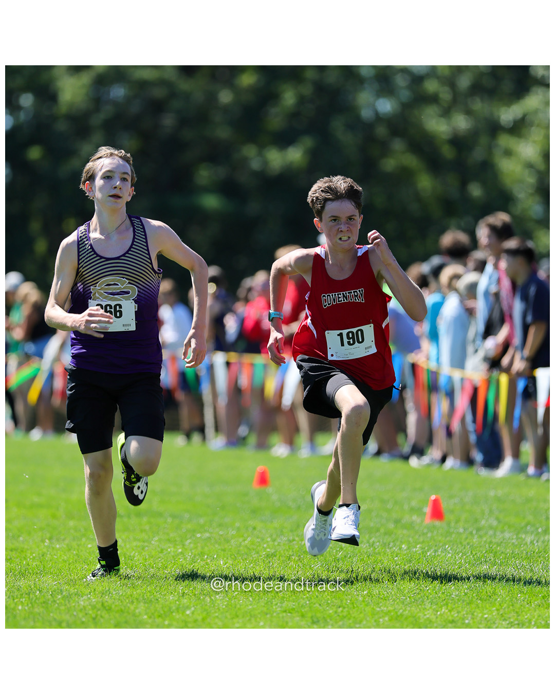 Logan Inkley - Coventry High School - 15:34.35 - 2025 Injury Fund Carnival XC Cross Country Race - Deerfield Park, Smithfield RI - August 3…