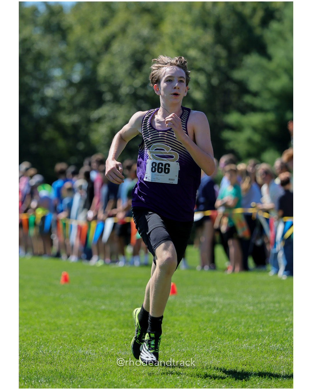Myles Macphee - St. Raphael Academy - 15:34.89 - 2025 Injury Fund Carnival XC Cross Country Race - Deerfield Park, Smithfield RI - August 3…