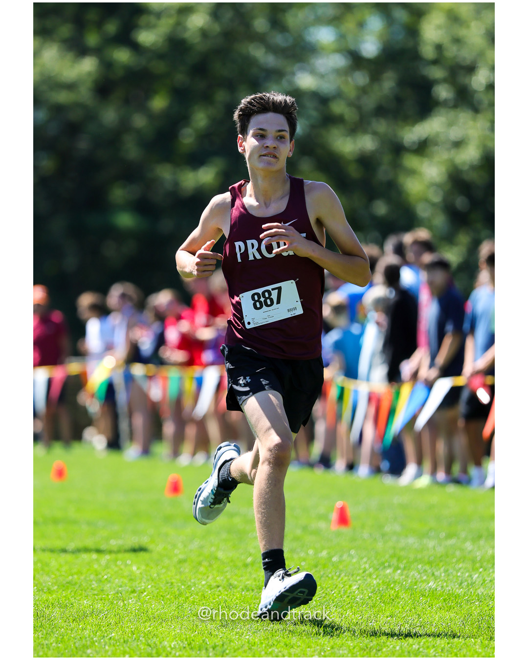 Daxton Bernier - The Prout School - 15:37.72 - 2025 Injury Fund Carnival XC Cross Country Race - Deerfield Park, Smithfield RI - August 30…
