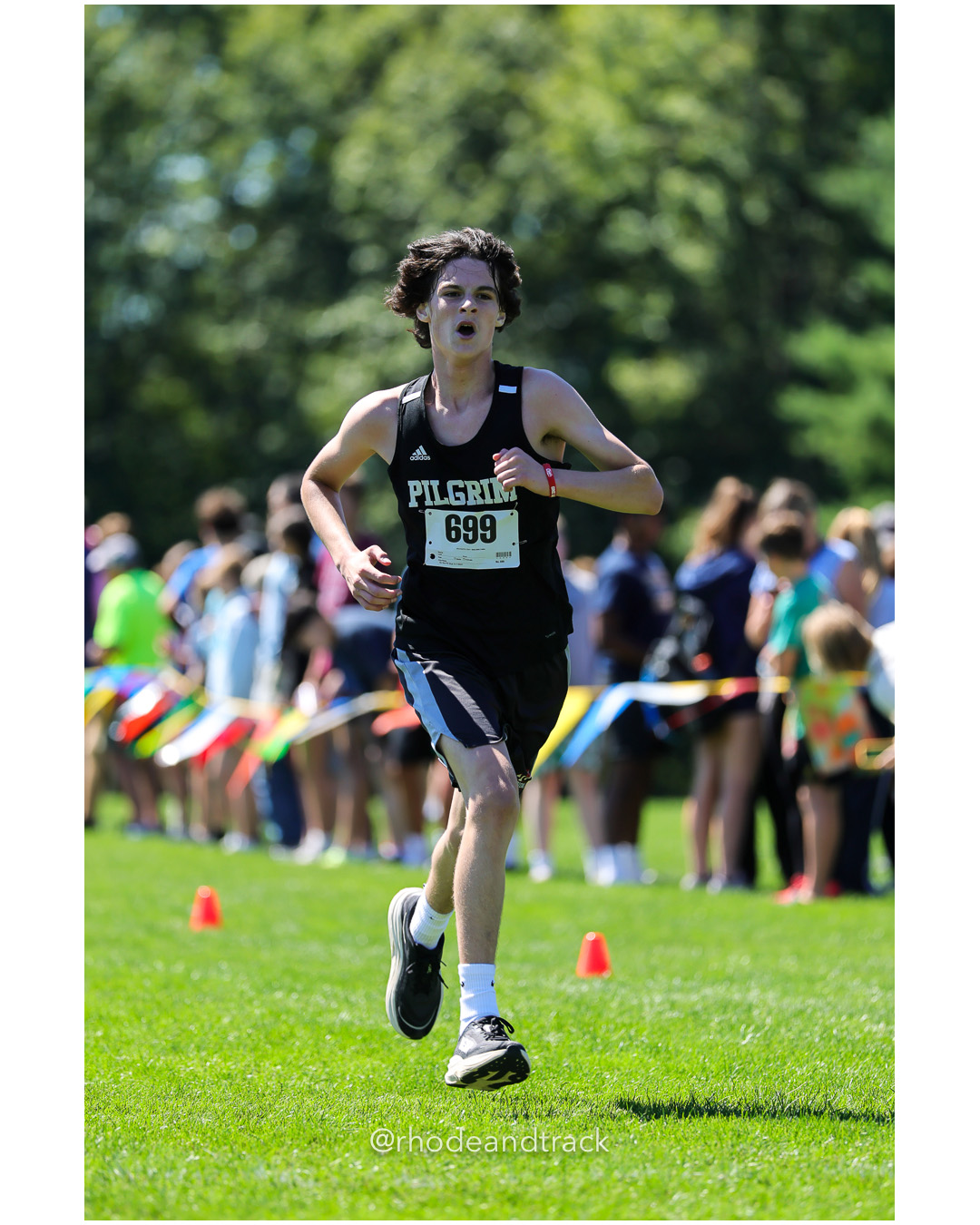 Steven Hawes - Pilgrim High School - 15:46.46 - 2025 Injury Fund Carnival XC Cross Country Race - Deerfield Park, Smithfield RI - August 30…