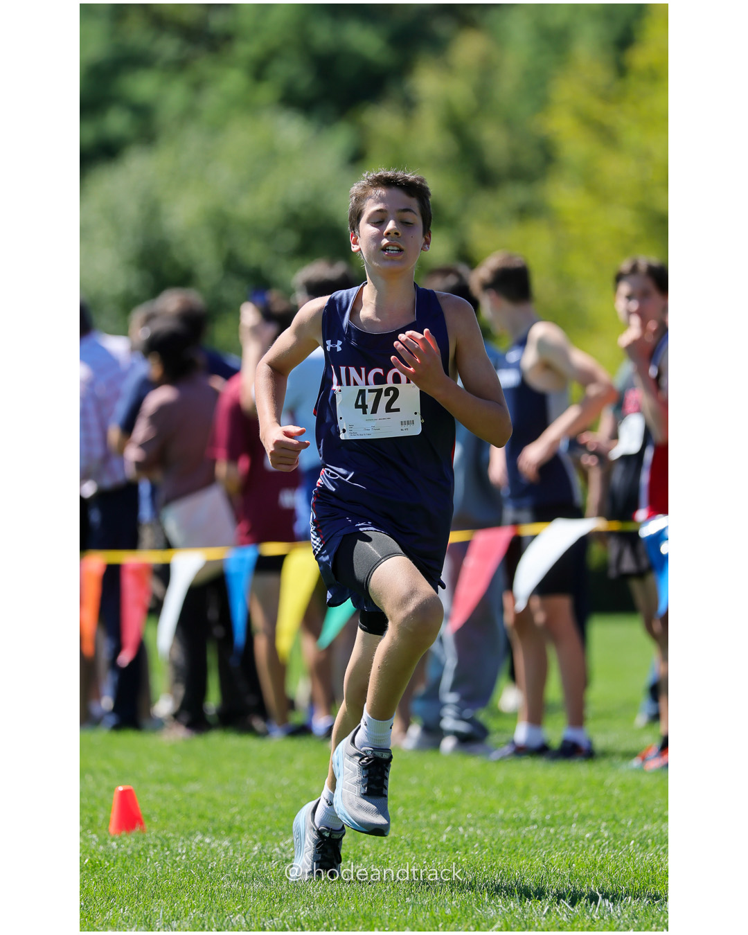 Abdullah Kouraj - Lincoln High School - 16:19.05 - 2025 Injury Fund Carnival XC Cross Country Race - Deerfield Park, Smithfield RI - August…