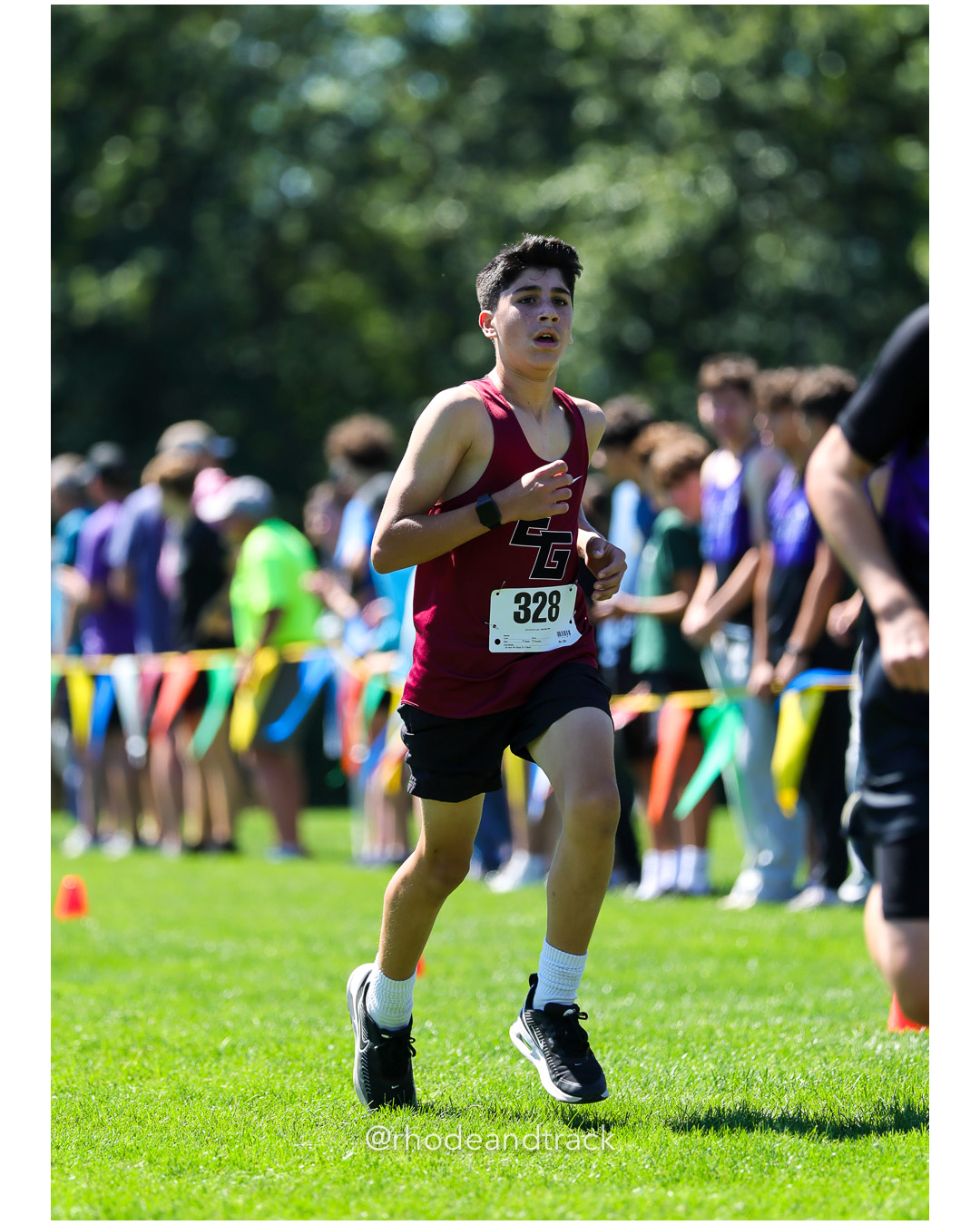 Zane Pezza - East Greenwich High School - 17:04.19 - 2025 Injury Fund Carnival XC Cross Country Race - Deerfield Park, Smithfield RI - Augu…