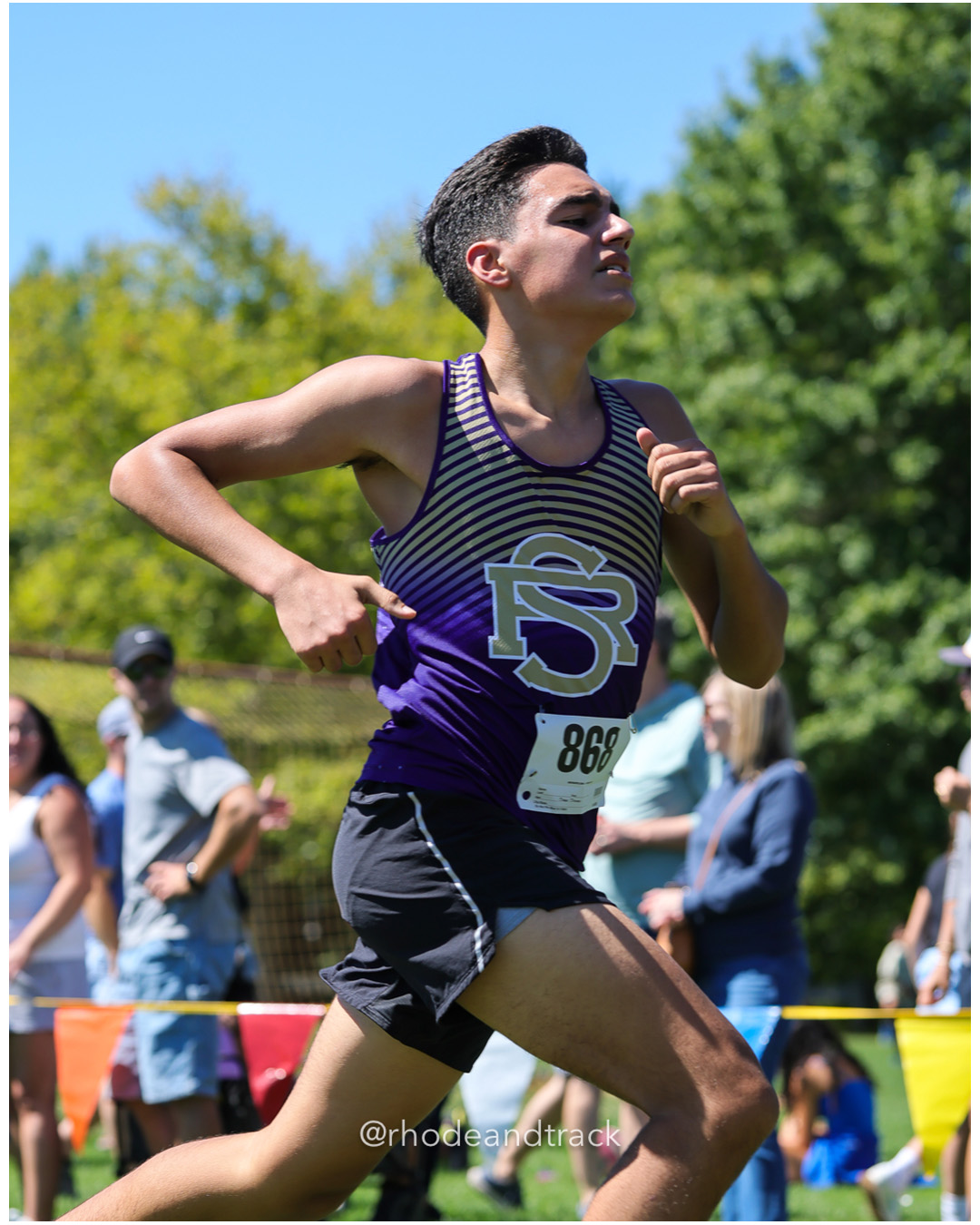 Sebastian Rivera - St. Raphael Academy - 19:44.65 - 2025 Injury Fund Carnival XC Cross Country Race - Deerfield Park, Smithfield RI - Augus…