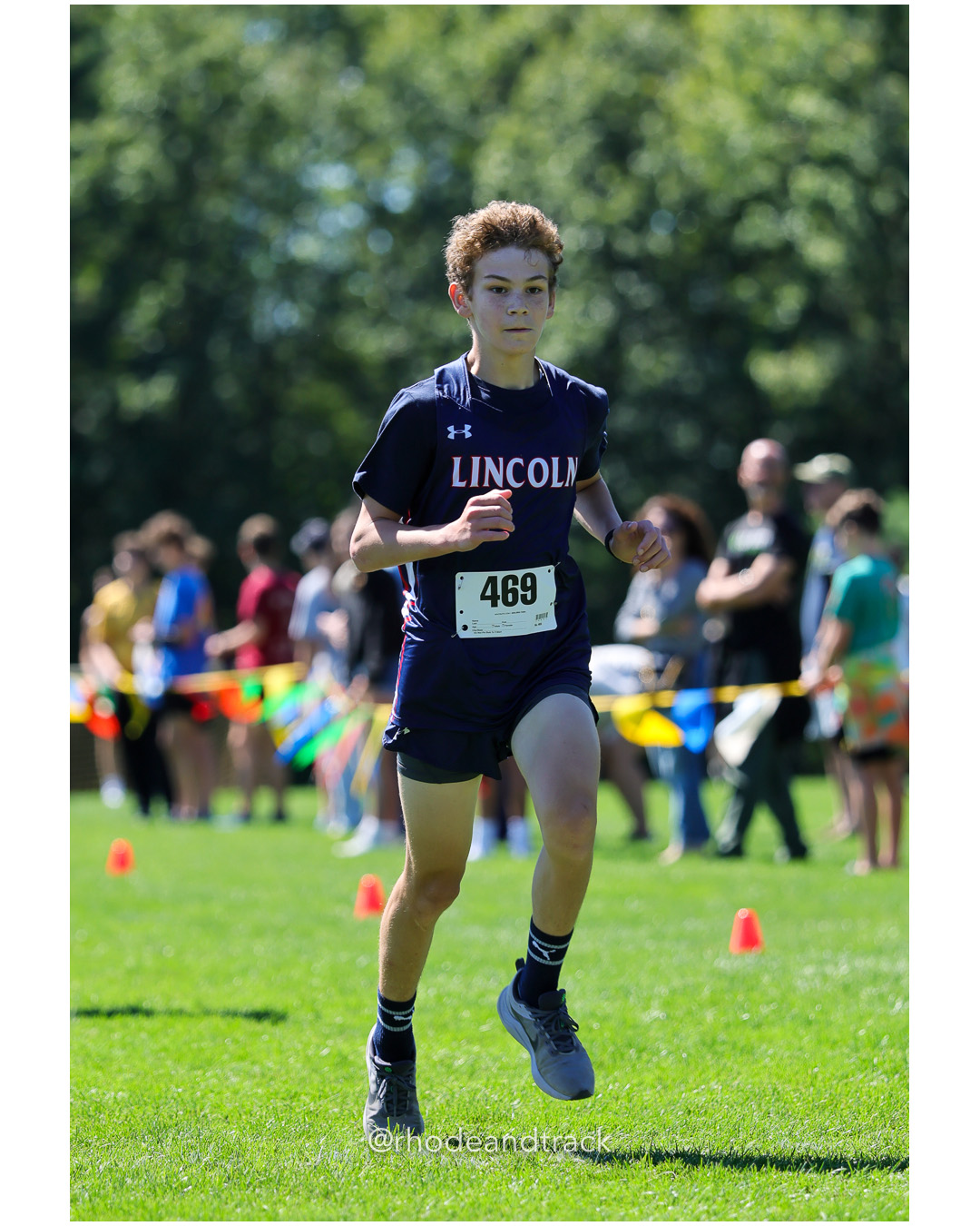 Colton Clarke - Lincoln High School - 20:50.01 - 2025 Injury Fund Carnival XC Cross Country Race - Deerfield Park, Smithfield RI - August 3…