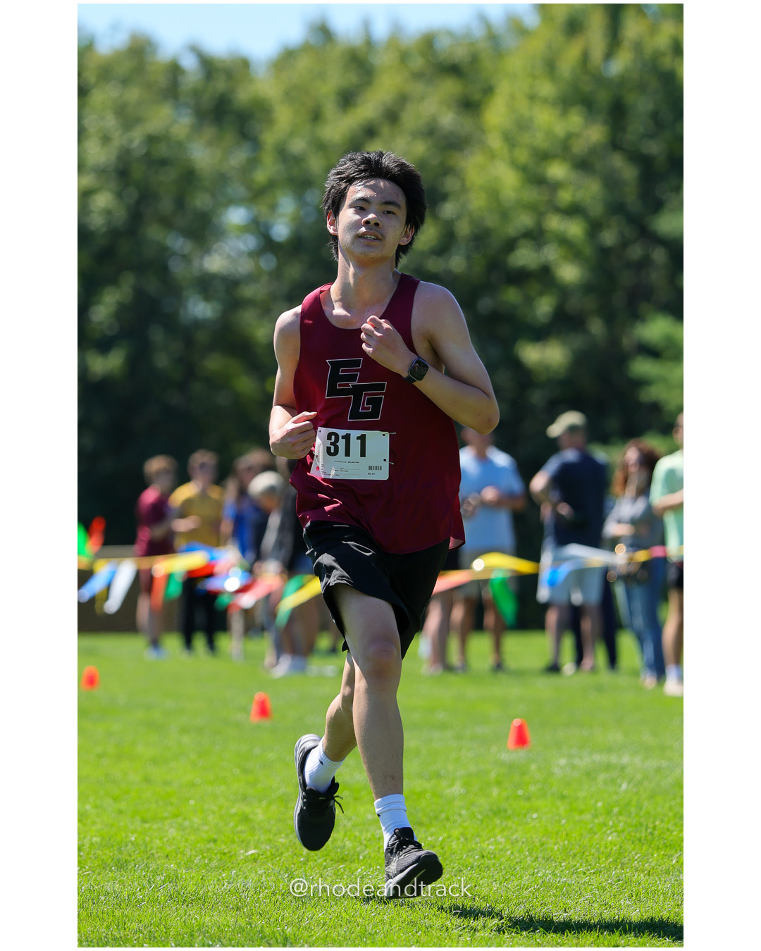 Alex Fan - East Greenwich High School - 22:37.37 - 2025 Injury Fund Carnival XC Cross Country Race - Deerfield Park, Smithfield RI - August…