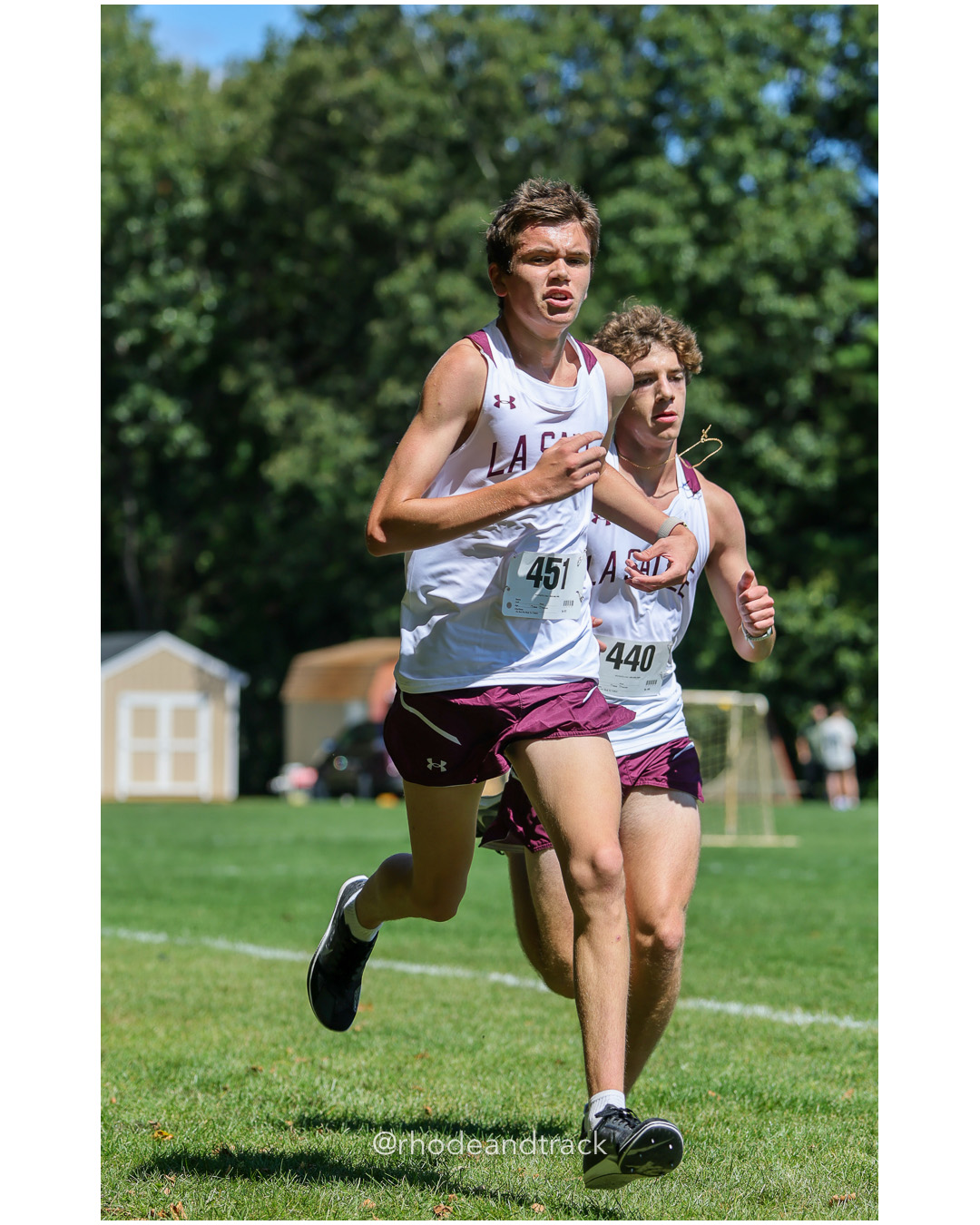 Will Souza - La Salle Academy - 16:39.80 - Eamon O'brien - La Salle Academy - 16:37.83 - 2025 Injury Fund Carnival XC Cross Country Race - Deerfield Park, Smithfield RI - August 30 2025 File: ./dir-8-Boys-Mark-Skinkle-Race/250830-2025-ritca-injury-fund-xc-cross-country-deerfield-park-smithfield-rhode-island-949-296A9466.jpg Will Souza - La Salle Academy - 16:39.80 - Eamon O'brien - La Salle Academy - 16:37.83 - 2025 Injury Fund Carnival XC Cross Country Race -…