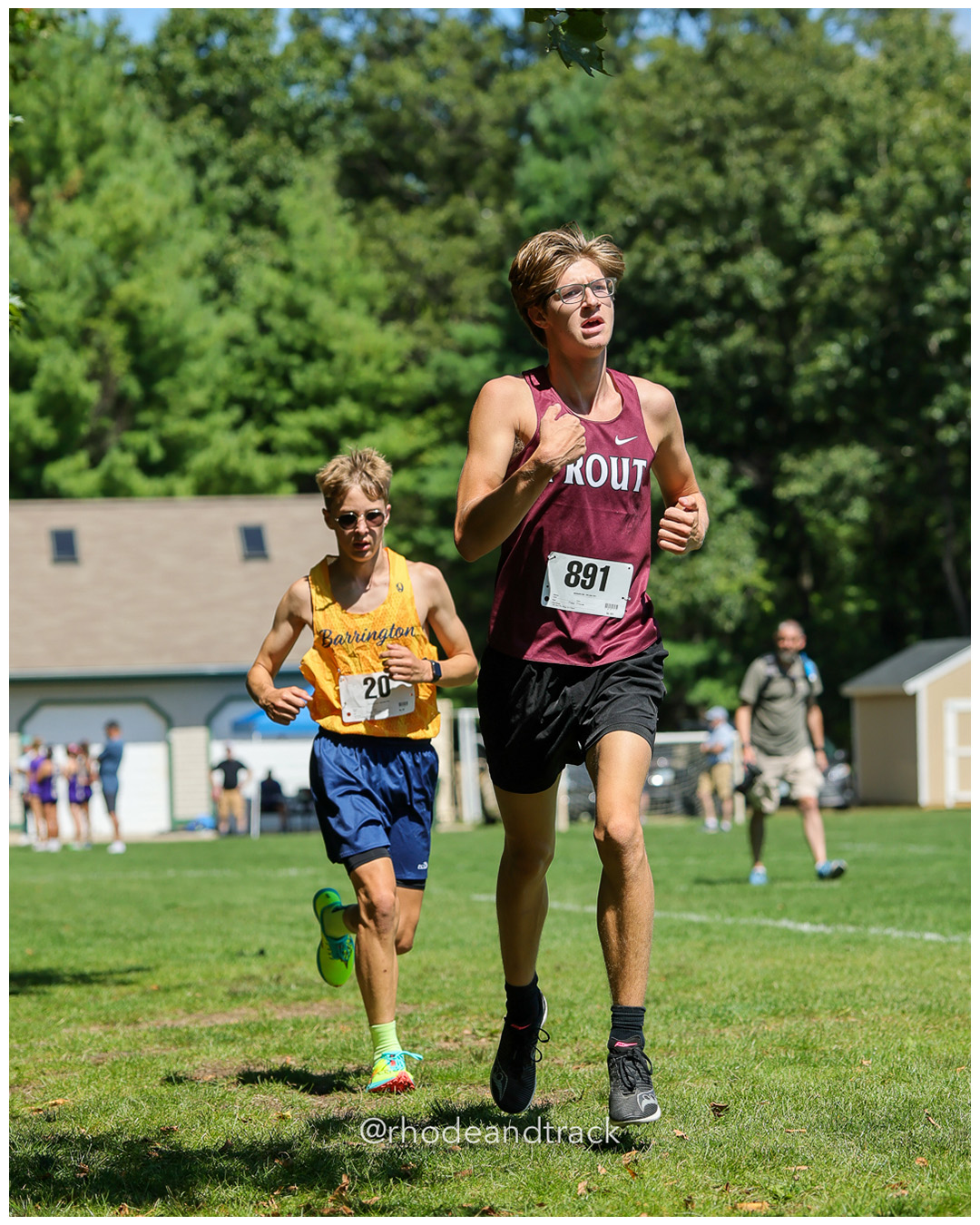 Noah Chapman - Barrington High School - 21:14.94 - Andrew Lake - The Prout School - 20:45.79 - 2025 Injury Fund Carnival XC Cross Country Race - Deerfield Park, Smithfield RI - August 30 2025 File: ./dir-8-Boys-Mark-Skinkle-Race/250830-2025-ritca-injury-fund-xc-cross-country-deerfield-park-smithfield-rhode-island-985-296A0125.jpg Noah Chapman - Barrington High School - 21:14.94 - Andrew Lake - The Prout School - 20:45.79 - 2025 Injury Fund Carnival XC Cross Country R…