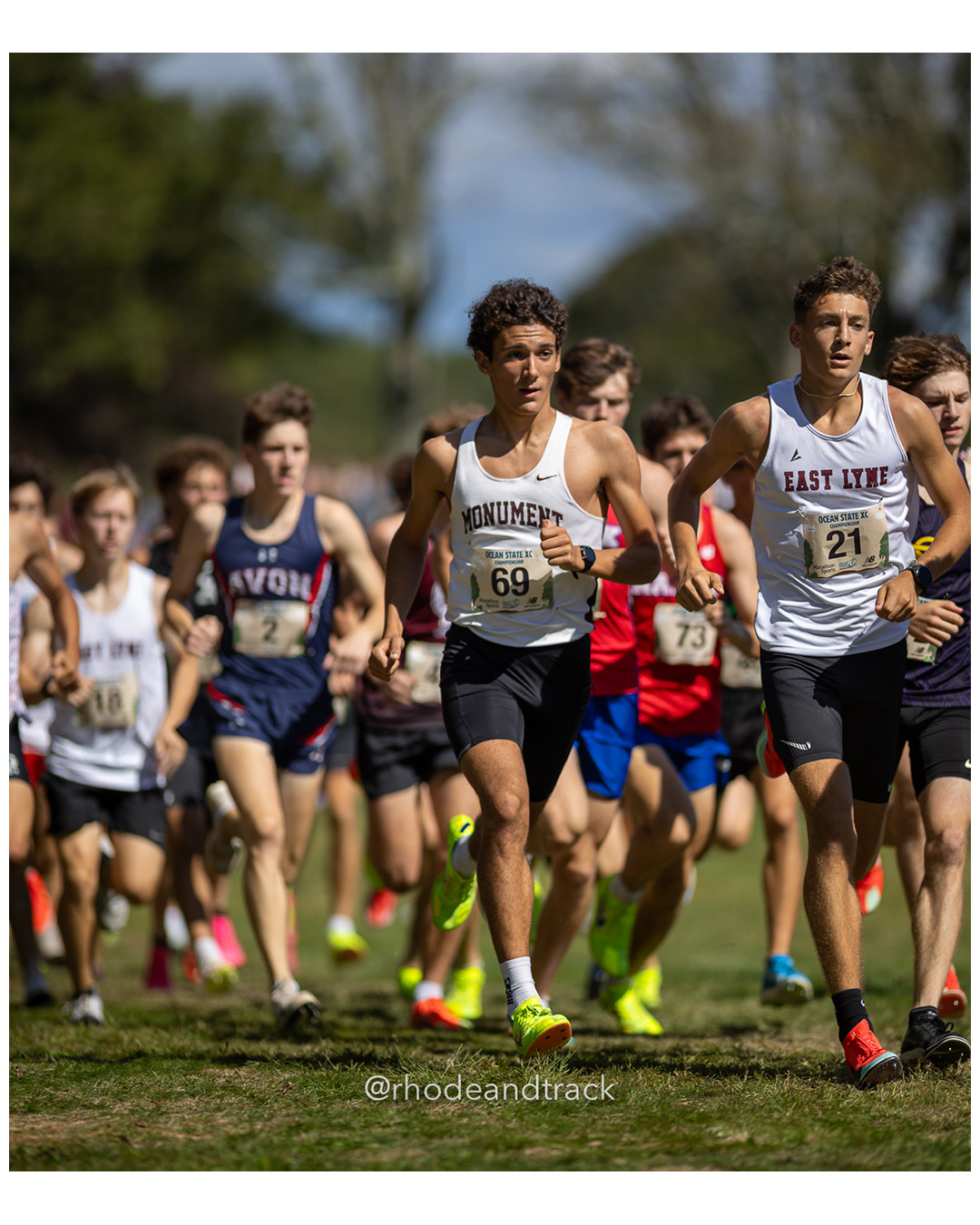 Everett Pacheco – Monument Mountain Regional High Sam Leone – East Lyme High School - 2025 RI Ocean State XC Invitational - Goddard Memorial Park - Warwick, RI - September 27 2025 File: ./250927-2025-ocean-state-xc-invitational-warwick-ri-385-062A2938.jpg Everett Pacheco – Monument Mountain Regional High Sam Leone – East Lyme High School - 2025 RI Ocean State XC Invitational - Goddard Memoria…