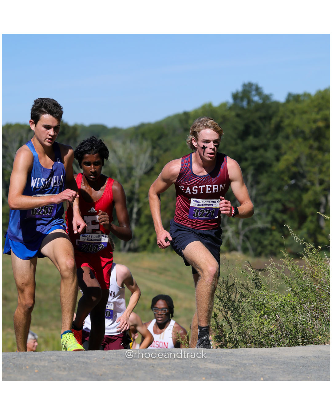 Matthew Logozzo - Westfield HS - 18:21 - Timothy Shack - Eastern Regional HS - 19:21 - Boys Varsity A - Shore Coach’s Invitational - Varsity A race - Holmdel Park - Holmdel, NJ - October 4, 2025 File: ./dir-Boys-Varsity-A/251004-shore-invitational-holmdel-nj-october-4-2025-422-296A6030.jpg Matthew Logozzo - Westfield HS - 18:21 - Timothy Shack - Eastern Regional HS - 19:21 - Boys Varsity A - Shore Coach’s Invitational - Varsit…