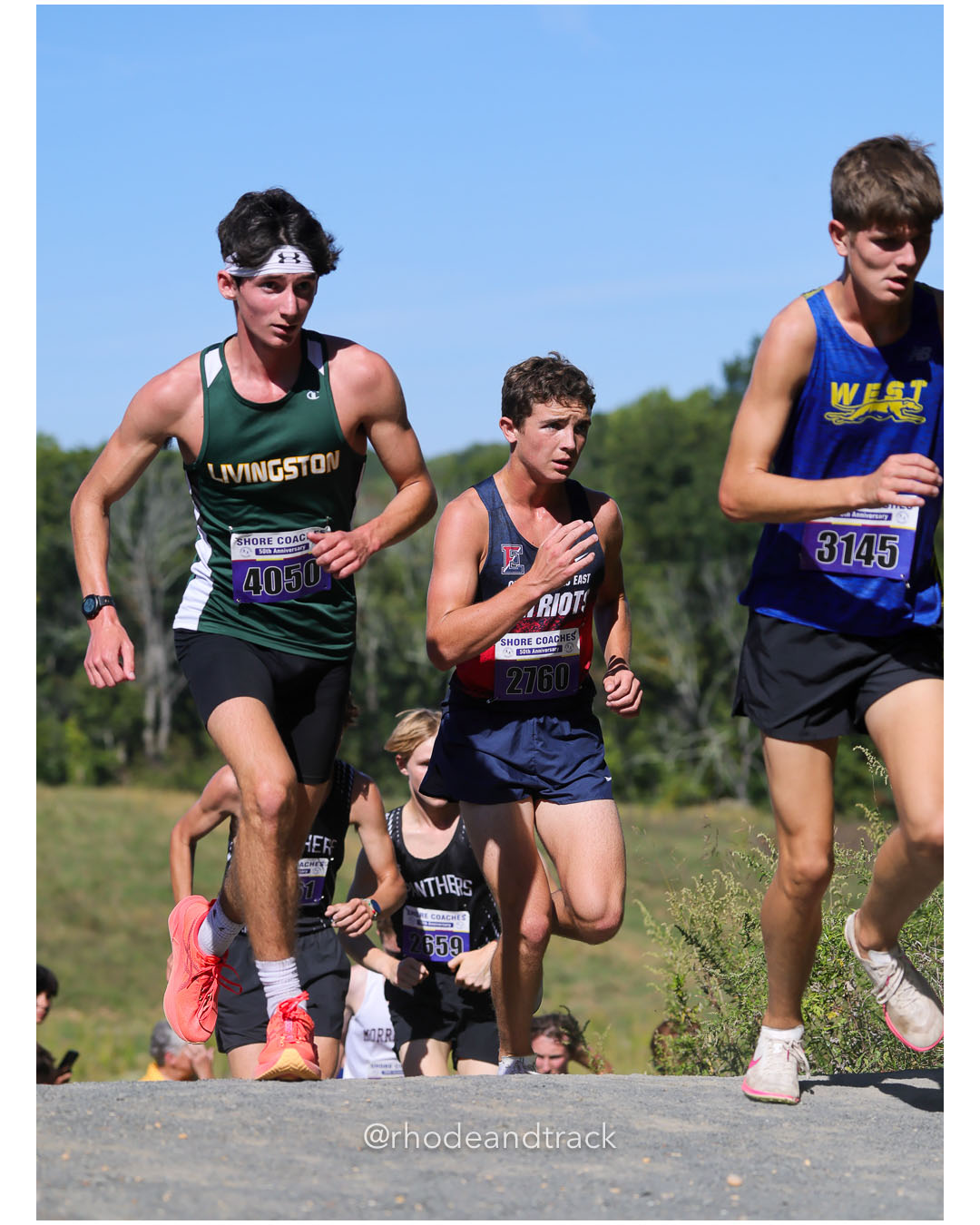 Sean Tesoriero - Livingston HS - 18:14 - Henry Seymour - Central Buck - 18:12 - Haoen Chang - Downingtown West 01 - 18:25 - Boys Varsity A - Shore Coach’s Invitational - Varsity A race - Holmdel Park - Holmdel, NJ - October 4, 2025 File: ./dir-Boys-Varsity-A/251004-shore-invitational-holmdel-nj-october-4-2025-435-296A6188.jpg Sean Tesoriero - Livingston HS - 18:14 - Henry Seymour - Central Buck - 18:12 - Haoen Chang - Downingtown West 01 - 18:25 - Boys Varsity A…