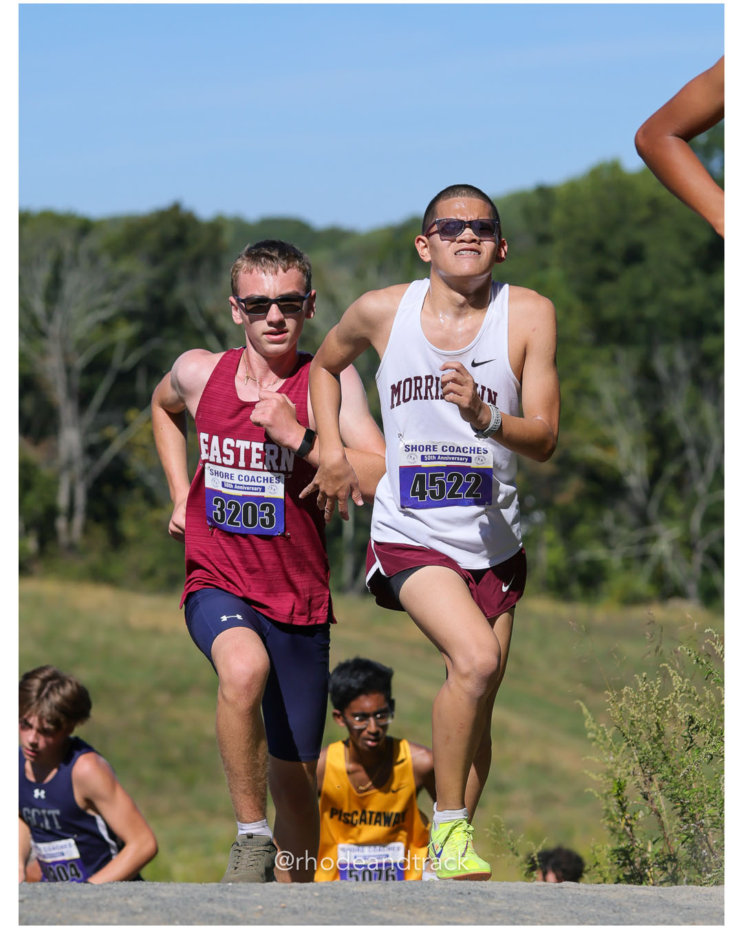 Liam Francis - Eastern Regional HS - 20:02 - Riley Je Bautista - Morristown HS - 19:46 - Boys Varsity A - Shore Coach’s Invitational - Varsity A race - Holmdel Park - Holmdel, NJ - October 4, 2025 File: ./dir-Boys-Varsity-A/251004-shore-invitational-holmdel-nj-october-4-2025-490-296A6892.jpg Liam Francis - Eastern Regional HS - 20:02 - Riley Je Bautista - Morristown HS - 19:46 - Boys Varsity A - Shore Coach’s Invitational - Vars…