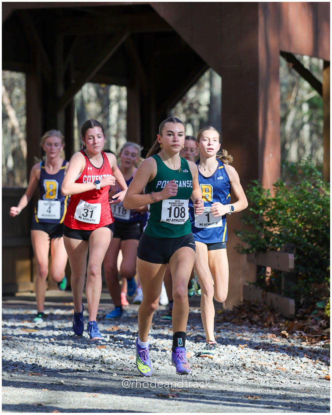 Leah Brosseau, Coventry High School, 21:51.71, 62 - Madison Ourique, Ponaganset High School, 21:36.61, 57 - Charlotte Ford, Barrington High School, 21:35.97, 56 - RI Cross Country State Championship - Ponaganset High School - North Scituate, RI - November 1, 2025 File: ./dir-1-Girls-Championship/251101-2025-RI-Cross-Country-State-Championships-Ponaganset-118-296A9462.jpg Leah Brosseau, Coventry High School, 21:51.71, 62 - Madison Ourique, Ponaganset High School, 21:36.61, 57 - Charlotte Ford, Barrington High…