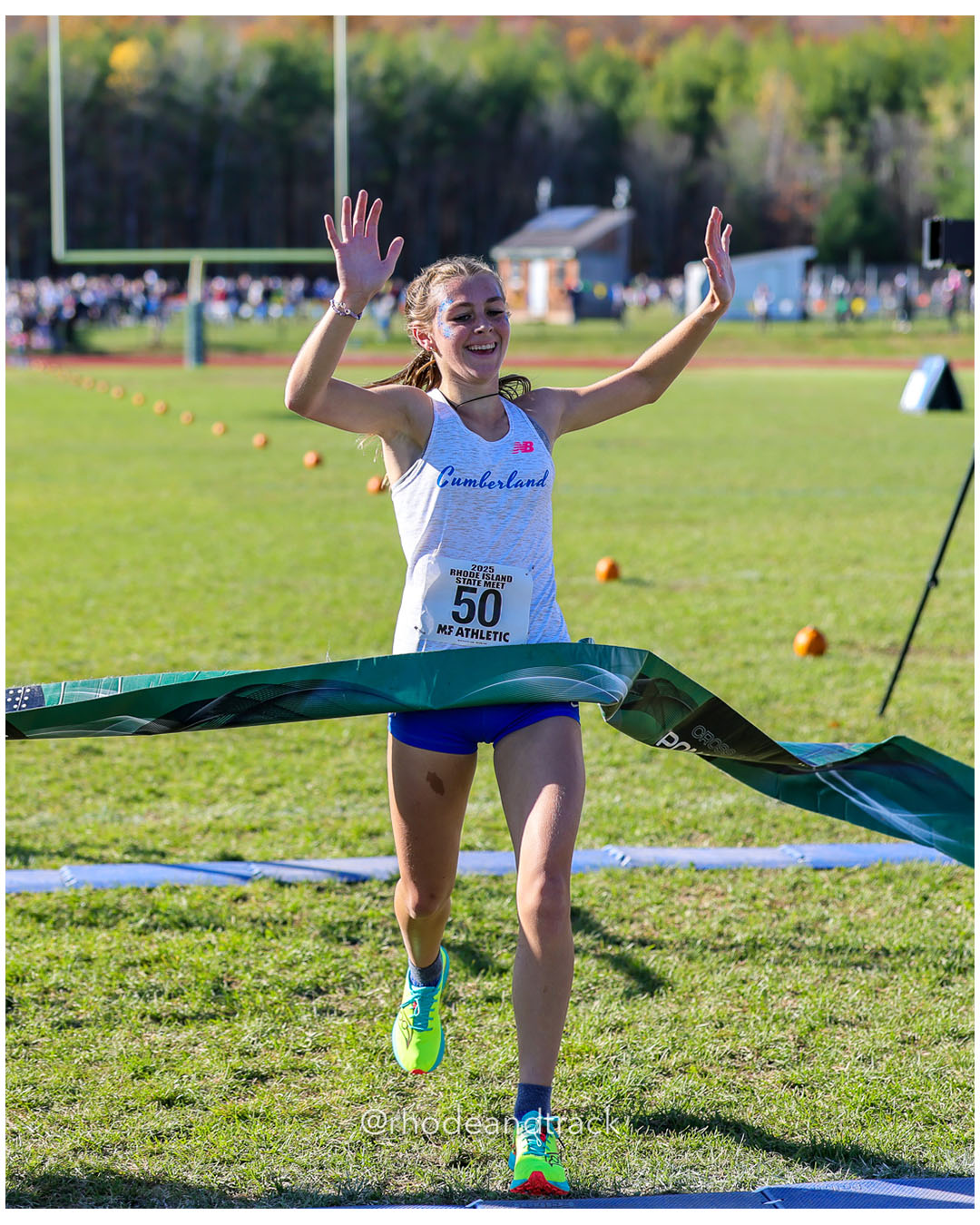 Cecelia Ludwig, Cumberland, 18:17.27, 1 - RI Cross Country State Championship - Ponaganset High School - North Scituate, RI - November 1, 2025 File: ./dir-1-Girls-Championship/251101-2025-RI-Cross-Country-State-Championships-Ponaganset-188-296A0652.jpg Cecelia Ludwig, Cumberland, 18:17.27, 1 - RI Cross Country State Championship - Ponaganset High School - North Scituate, RI - November 1, 2…