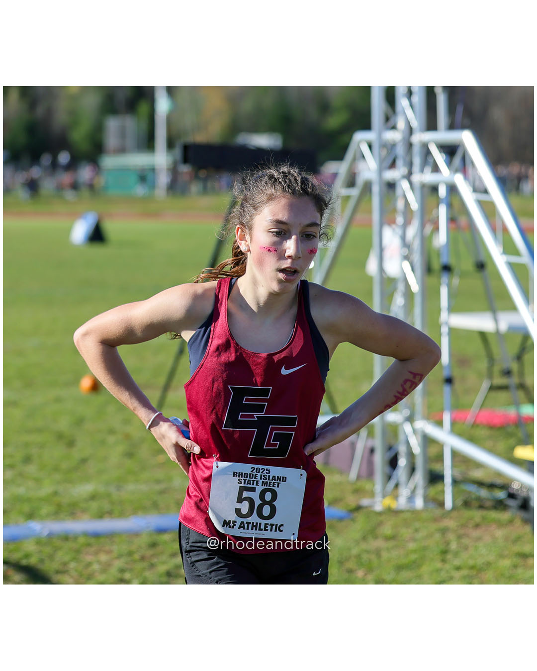 Ali Walsh, East Greenwich High School, 19:32.85, 19 - RI Cross Country State Championship - Ponaganset High School - North Scituate, RI - November 1, 2025 File: ./dir-1-Girls-Championship/251101-2025-RI-Cross-Country-State-Championships-Ponaganset-224-296A1933.jpg Ali Walsh, East Greenwich High School, 19:32.85, 19 - RI Cross Country State Championship - Ponaganset High School - North Scituate, RI - N…
