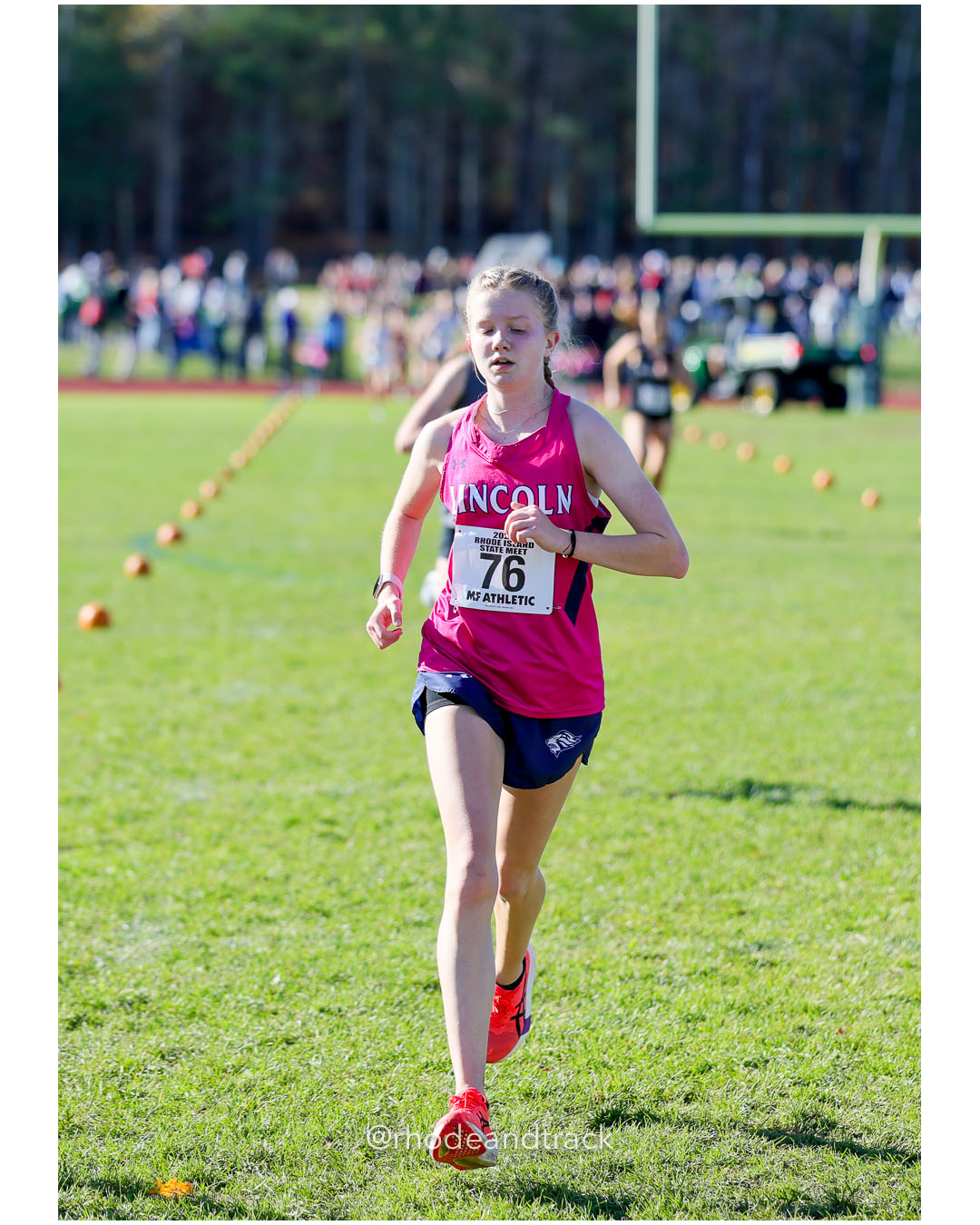 Hayden Lugar, Lincoln High School, 20:22.31, 28 - RI Cross Country State Championship - Ponaganset High School - North Scituate, RI - November 1, 2025 File: ./dir-1-Girls-Championship/251101-2025-RI-Cross-Country-State-Championships-Ponaganset-248-296A2631.jpg Hayden Lugar, Lincoln High School, 20:22.31, 28 - RI Cross Country State Championship - Ponaganset High School - North Scituate, RI - Novem…