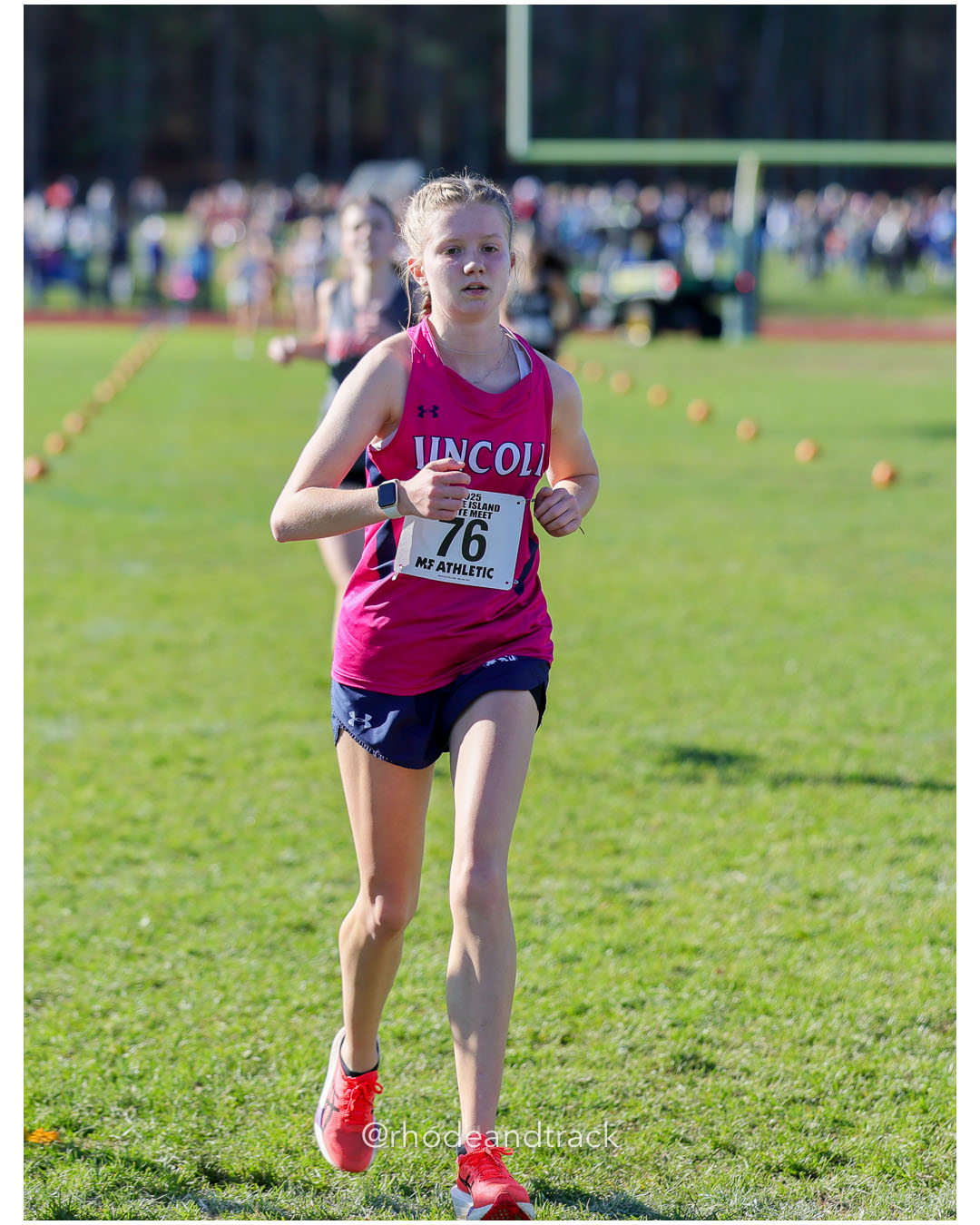 Hayden Lugar, Lincoln High School, 20:22.31, 28 - RI Cross Country State Championship - Ponaganset High School - North Scituate, RI - November 1, 2025 File: ./dir-1-Girls-Championship/251101-2025-RI-Cross-Country-State-Championships-Ponaganset-249-296A2642.jpg Hayden Lugar, Lincoln High School, 20:22.31, 28 - RI Cross Country State Championship - Ponaganset High School - North Scituate, RI - Novem…