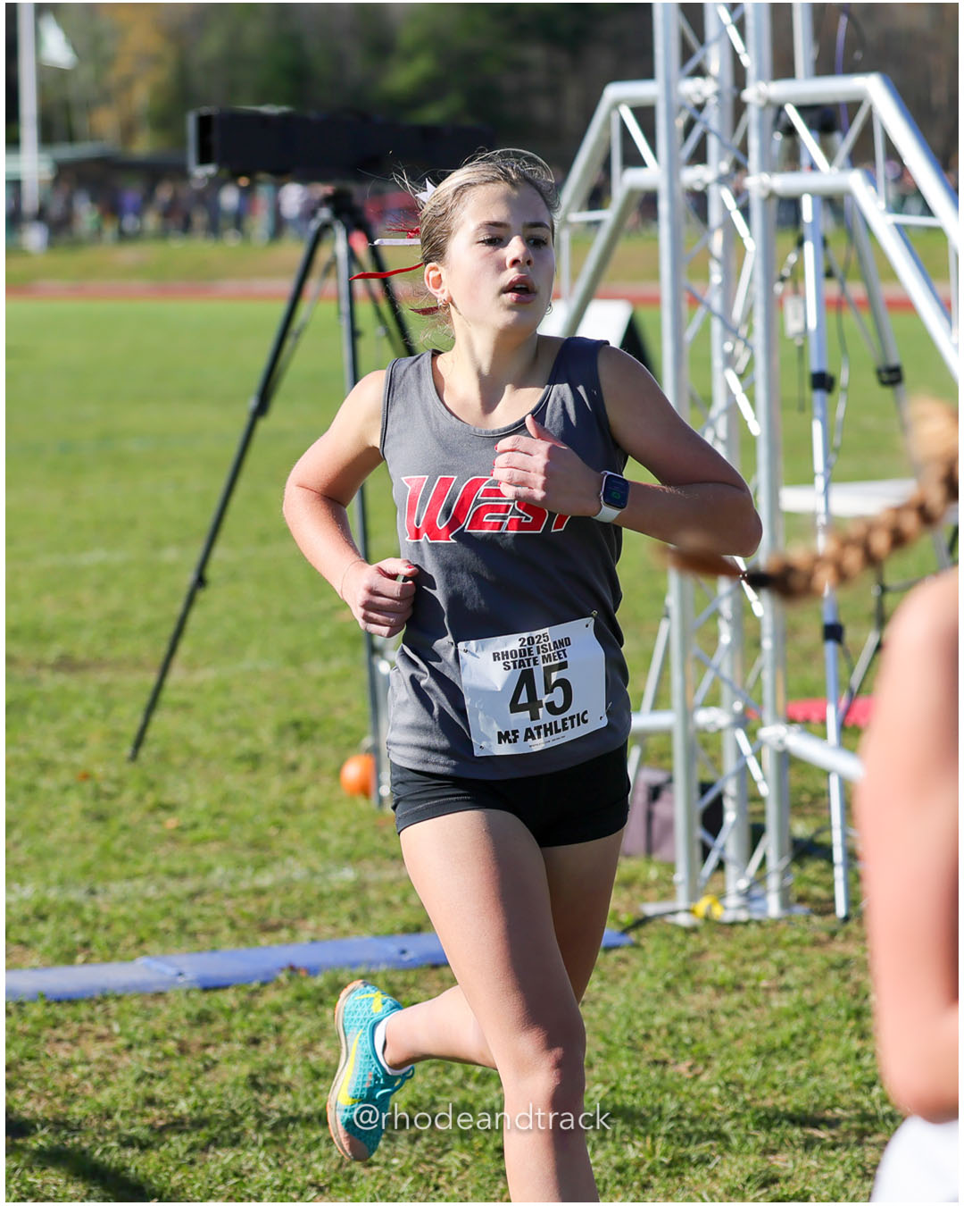 Isla Tucciarone, Cranston West HS, 21:11.48, 45 - RI Cross Country State Championship - Ponaganset High School - North Scituate, RI - November 1, 2025 File: ./dir-1-Girls-Championship/251101-2025-RI-Cross-Country-State-Championships-Ponaganset-272-296A3150.jpg Isla Tucciarone, Cranston West HS, 21:11.48, 45 - RI Cross Country State Championship - Ponaganset High School - North Scituate, RI - Novem…