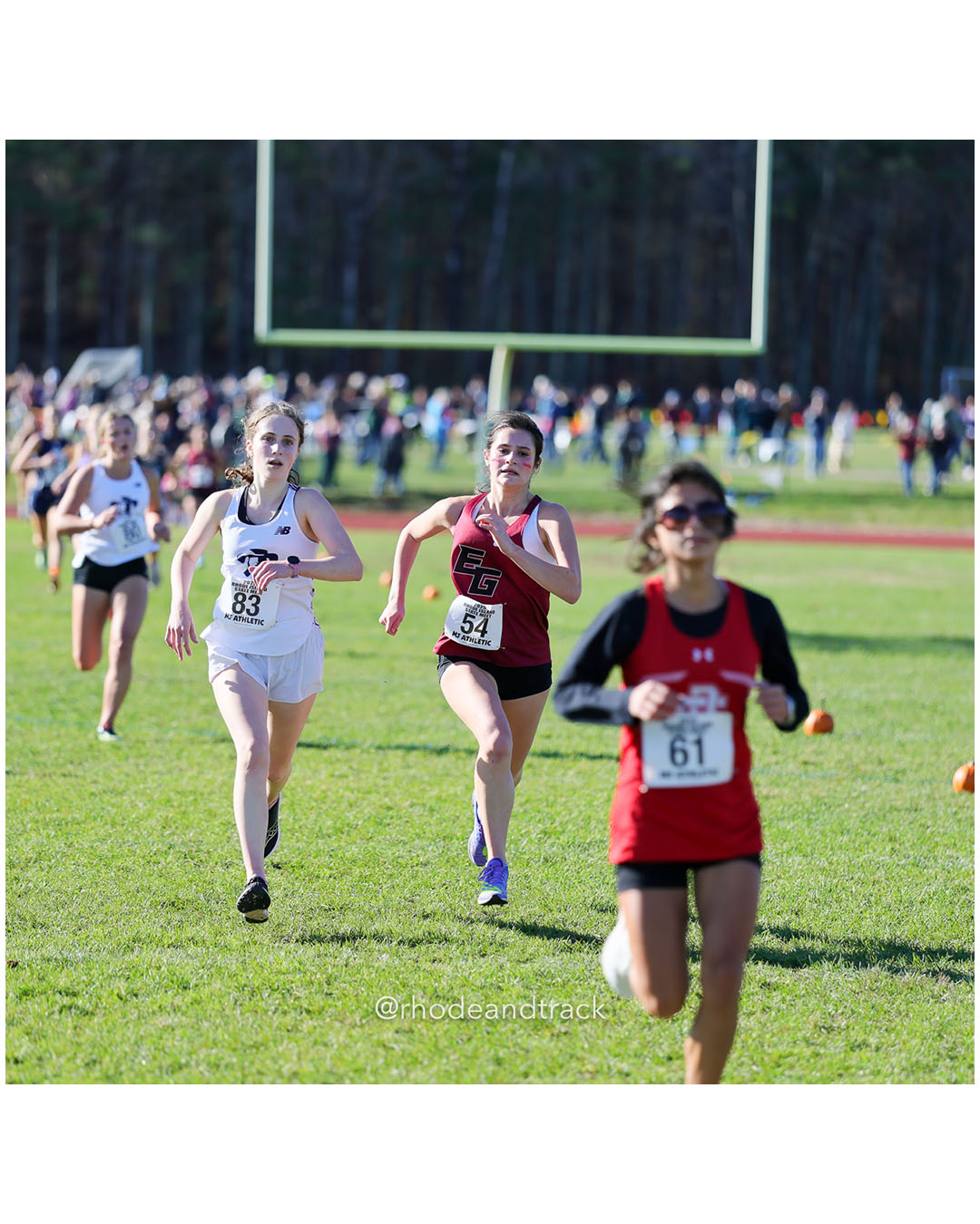 Penelope Shapiro, Moses Brown School, 22:27.39, 76 - Lily Azzoli, East Greenwich High School, 22:27.15, 75 - RI Cross Country State Championship - Ponaganset High School - North Scituate, RI - November 1, 2025 File: ./dir-1-Girls-Championship/251101-2025-RI-Cross-Country-State-Championships-Ponaganset-301-296A3857.jpg Penelope Shapiro, Moses Brown School, 22:27.39, 76 - Lily Azzoli, East Greenwich High School, 22:27.15, 75 - RI Cross Country State Champio…