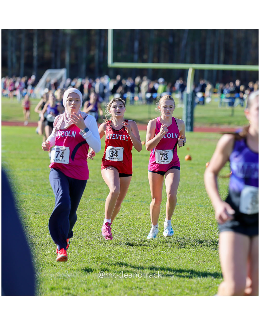 Halima Kouraj, Lincoln High School, 23:10.05, 93 - Zoey Powell, Coventry High School, 23:10.86, 94 - Molly Halliwell, Lincoln High School, 23:11.31, 95 - RI Cross Country State Championship - Ponaganset High School - North Scituate, RI - November 1, 2025 File: ./dir-1-Girls-Championship/251101-2025-RI-Cross-Country-State-Championships-Ponaganset-323-296A4309.jpg Halima Kouraj, Lincoln High School, 23:10.05, 93 - Zoey Powell, Coventry High School, 23:10.86, 94 - Molly Halliwell, Lincoln High School,…