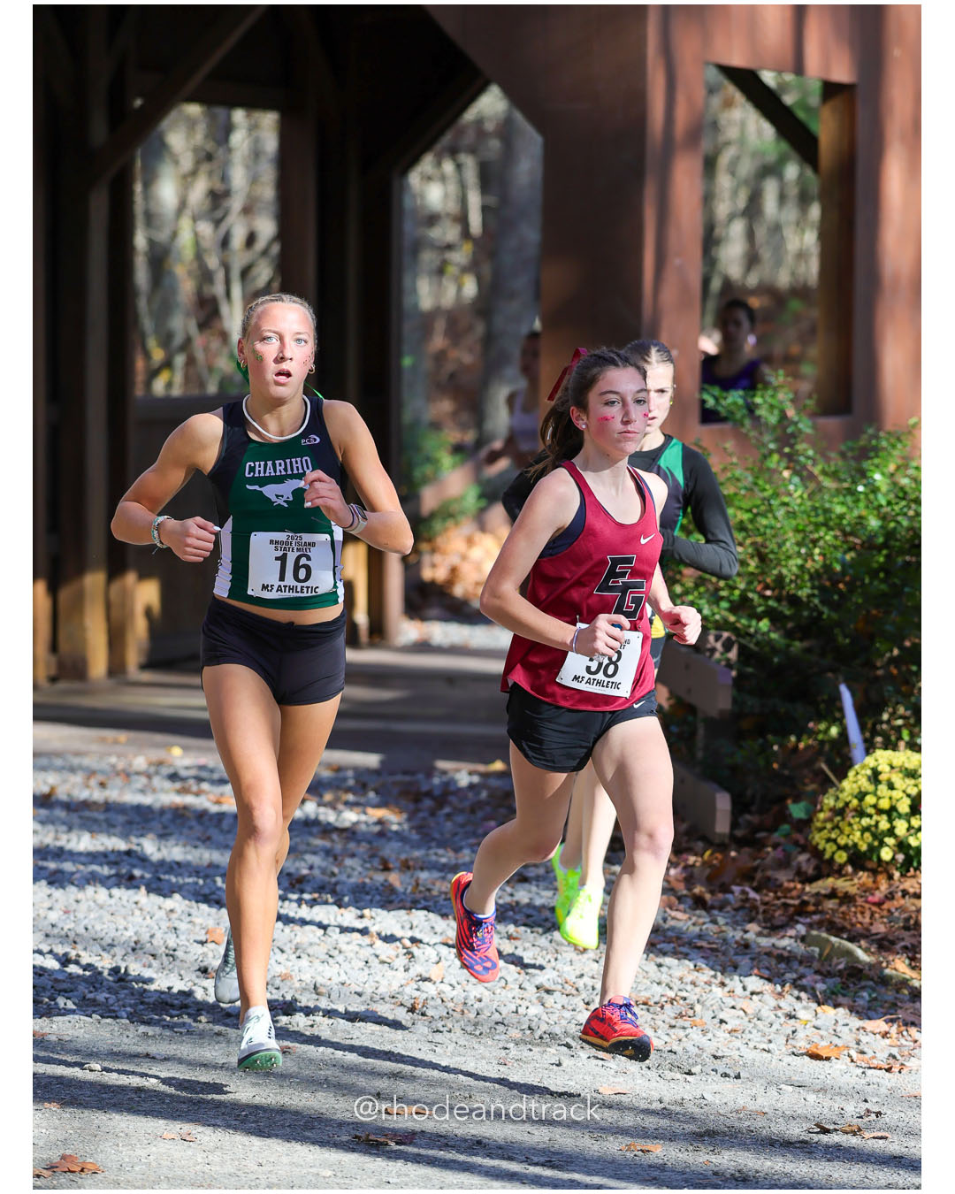 Meriden Alge, Chariho Regional High School, 19:46.91, 22 - Ali Walsh, East Greenwich High School, 19:32.85, 19 - RI Cross Country State Championship - Ponaganset High School - North Scituate, RI - November 1, 2025 File: ./dir-1-Girls-Championship/251101-2025-RI-Cross-Country-State-Championships-Ponaganset-94-296A9178.jpg Meriden Alge, Chariho Regional High School, 19:46.91, 22 - Ali Walsh, East Greenwich High School, 19:32.85, 19 - RI Cross Country State Cha…