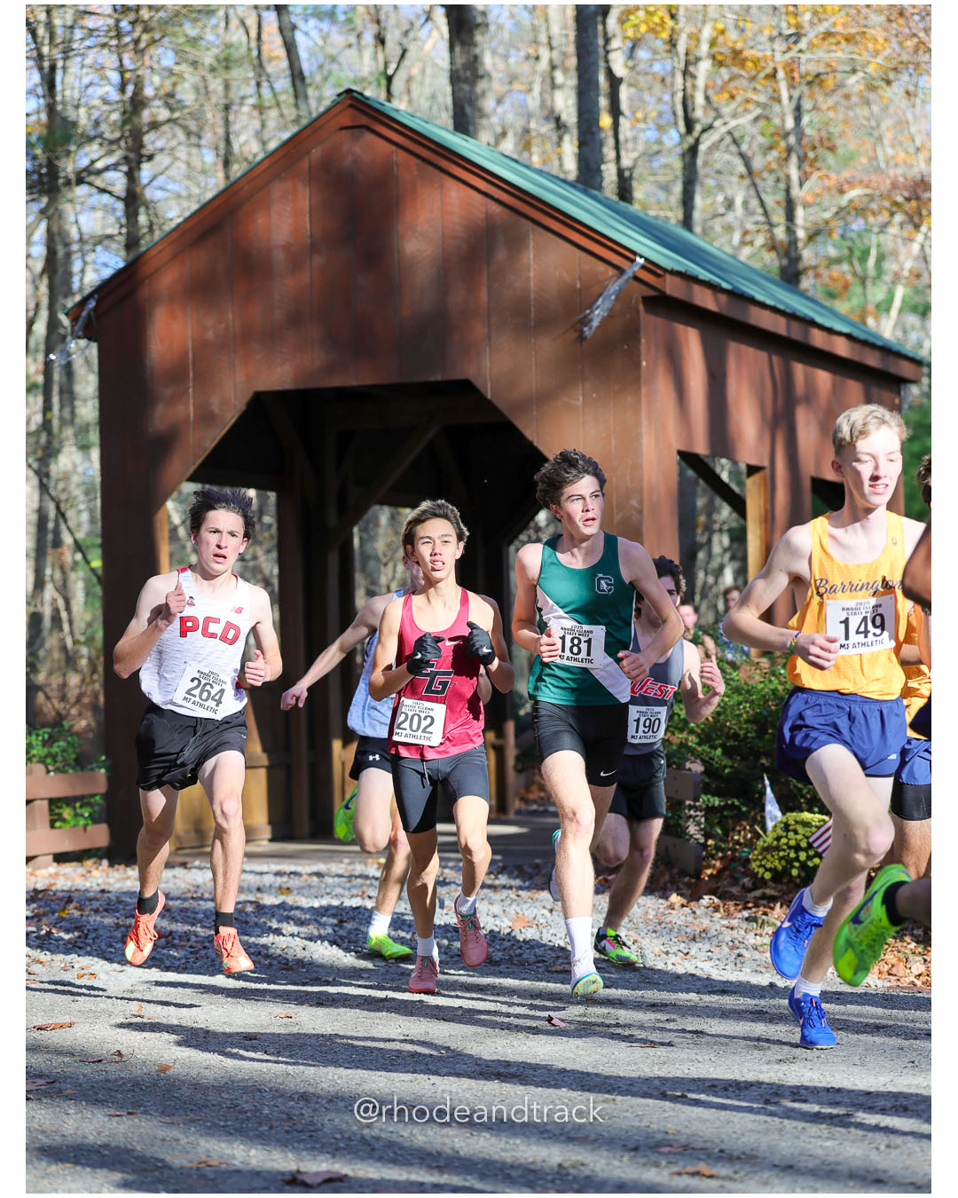 Leo Woodman, Providence Country Day, 16:25.29, 10 - Jeremy Dru, East Greenwich High School, 17:13.14, 34 - Cohen Brinker, Cranston East High School, 16:34.86, 14 - RI Cross Country State Championship - Ponaganset High School - North Scituate, RI - November 1, 2025 File: ./dir-2-Boys-Championship/251101-2025-RI-Cross-Country-State-Championships-Ponaganset-497-296A6245.jpg Leo Woodman, Providence Country Day, 16:25.29, 10 - Jeremy Dru, East Greenwich High School, 17:13.14, 34 - Cohen Brinker, Cranston East Hig…