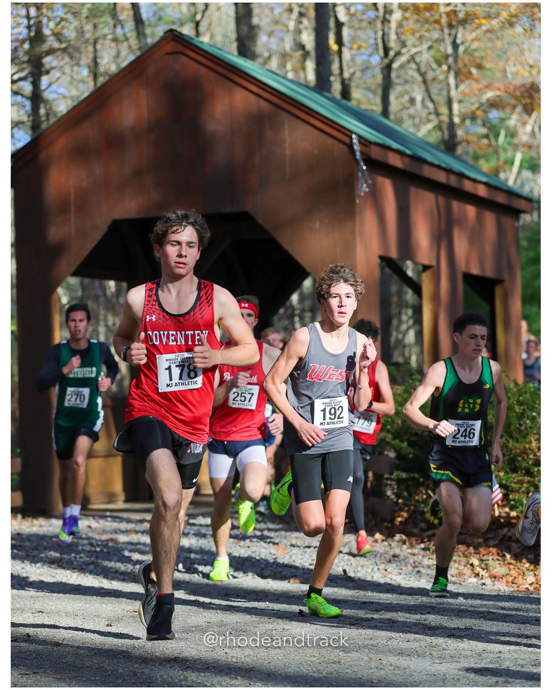 Declan McConkey, Coventry High School, 18:54.79, 97 - RI Cross Country State Championship - Ponaganset High School - North Scituate, RI - November 1, 2025 File: ./dir-2-Boys-Championship/251101-2025-RI-Cross-Country-State-Championships-Ponaganset-518-296A6530.jpg Declan McConkey, Coventry High School, 18:54.79, 97 - RI Cross Country State Championship - Ponaganset High School - North Scituate, RI - N…