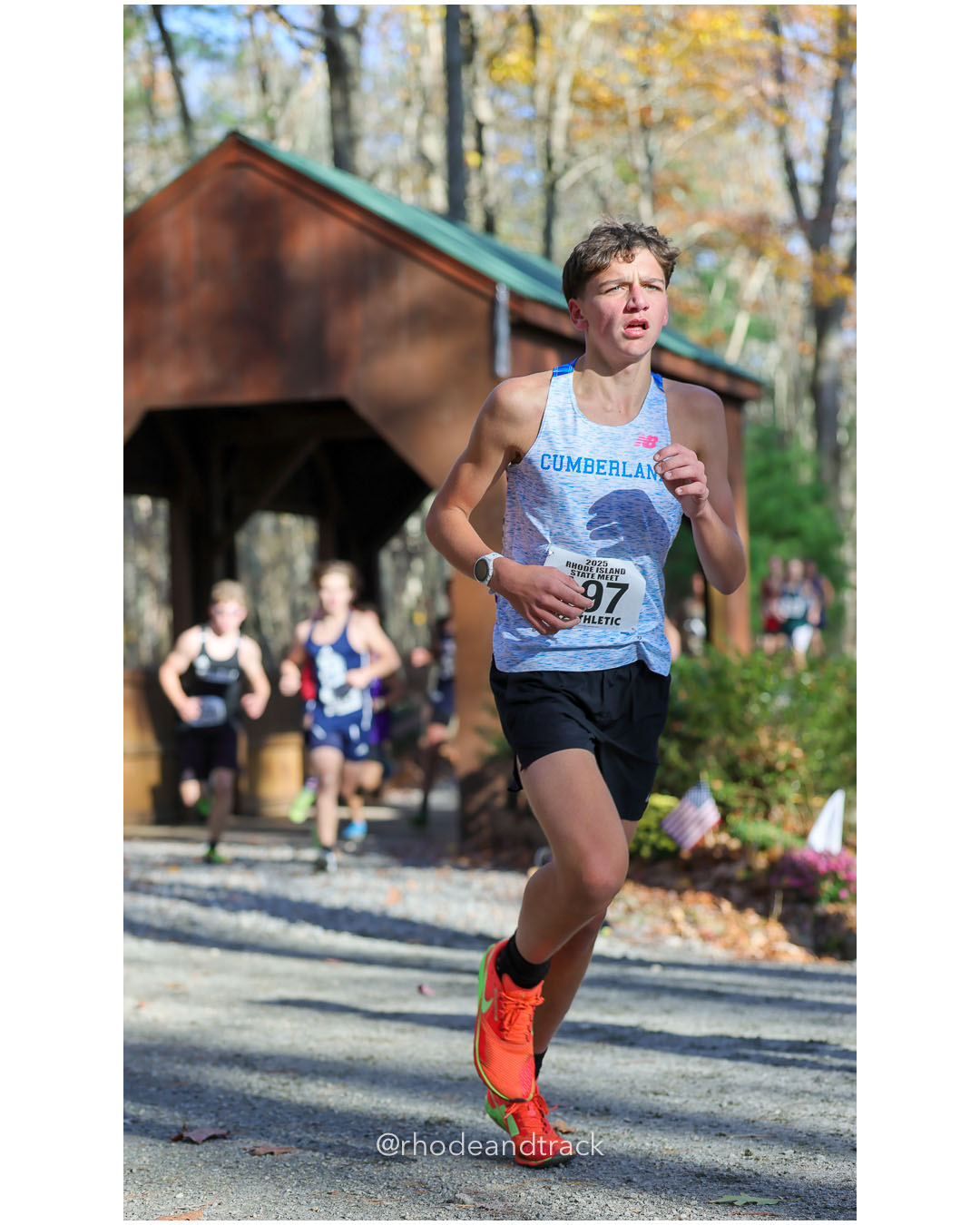 Tyler Pinch, Cumberland, 18:55.18, 98 - RI Cross Country State Championship - Ponaganset High School - North Scituate, RI - November 1, 2025 File: ./dir-2-Boys-Championship/251101-2025-RI-Cross-Country-State-Championships-Ponaganset-525-296A6671.jpg Tyler Pinch, Cumberland, 18:55.18, 98 - RI Cross Country State Championship - Ponaganset High School - North Scituate, RI - November 1, 202…