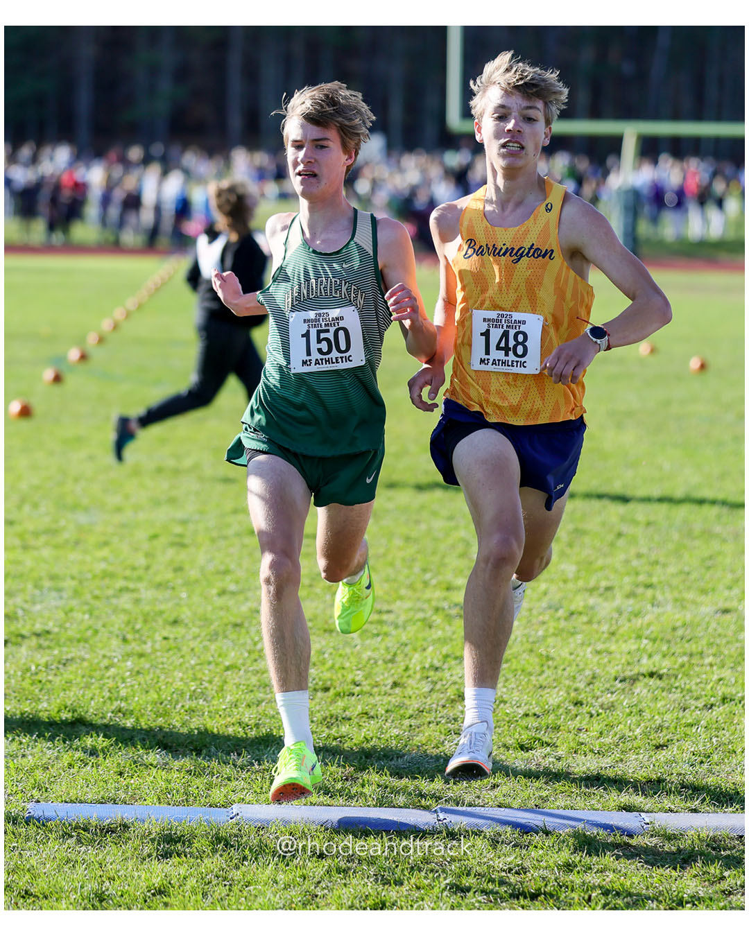 Shepherd Butler, Bishop Hendricken High School, 16:03.38, 8 - Colby Napolitano, Barrington High School, 16:03.36, 7 - RI Cross Country State Championship - Ponaganset High School - North Scituate, RI - November 1, 2025 File: ./dir-2-Boys-Championship/251101-2025-RI-Cross-Country-State-Championships-Ponaganset-575-296A7792.jpg Shepherd Butler, Bishop Hendricken High School, 16:03.38, 8 - Colby Napolitano, Barrington High School, 16:03.36, 7 - RI Cross Country Stat…