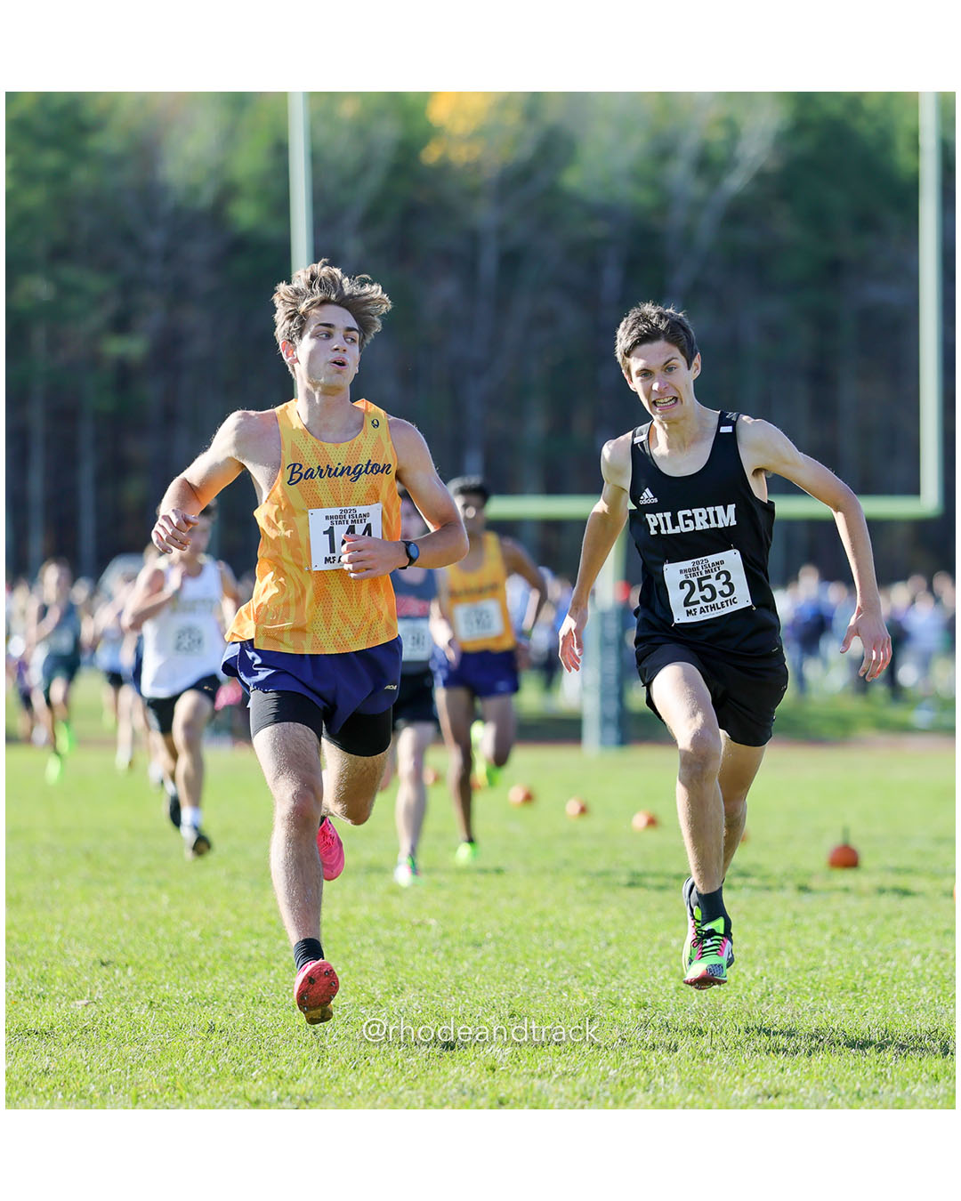 Vlad Horvatic, Barrington High School, 17:06.05, 29 - Cornelius Zmed, Pilgrim High School, 17:05.29, 28 - RI Cross Country State Championship - Ponaganset High School - North Scituate, RI - November 1, 2025 File: ./dir-2-Boys-Championship/251101-2025-RI-Cross-Country-State-Championships-Ponaganset-601-296A8387.jpg Vlad Horvatic, Barrington High School, 17:06.05, 29 - Cornelius Zmed, Pilgrim High School, 17:05.29, 28 - RI Cross Country State Championsh…
