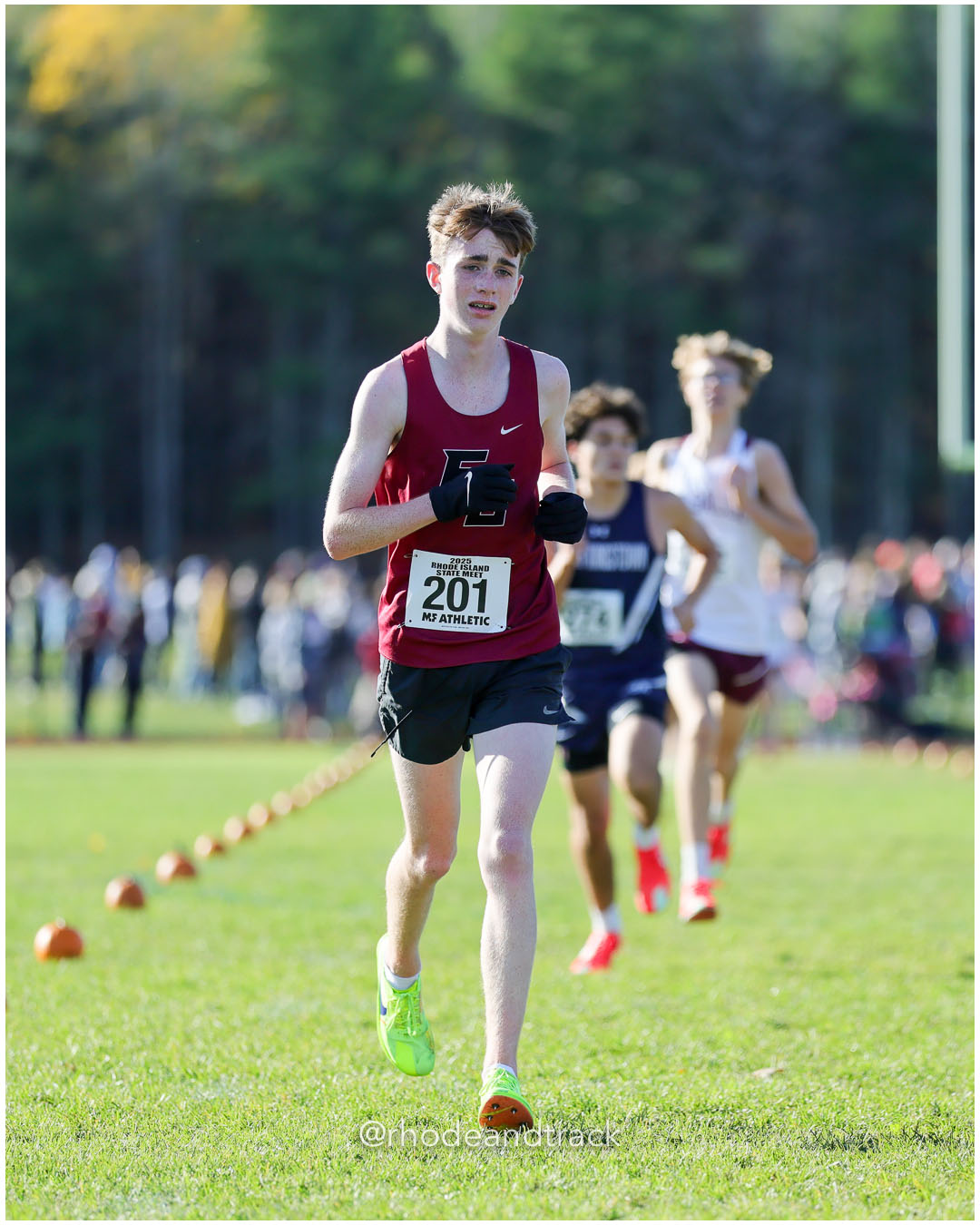 Quinn Connolly, East Greenwich High School, 18:30.86, 77 - RI Cross Country State Championship - Ponaganset High School - North Scituate, RI - November 1, 2025 File: ./dir-2-Boys-Championship/251101-2025-RI-Cross-Country-State-Championships-Ponaganset-650-296A9143.jpg Quinn Connolly, East Greenwich High School, 18:30.86, 77 - RI Cross Country State Championship - Ponaganset High School - North Scituate, R…