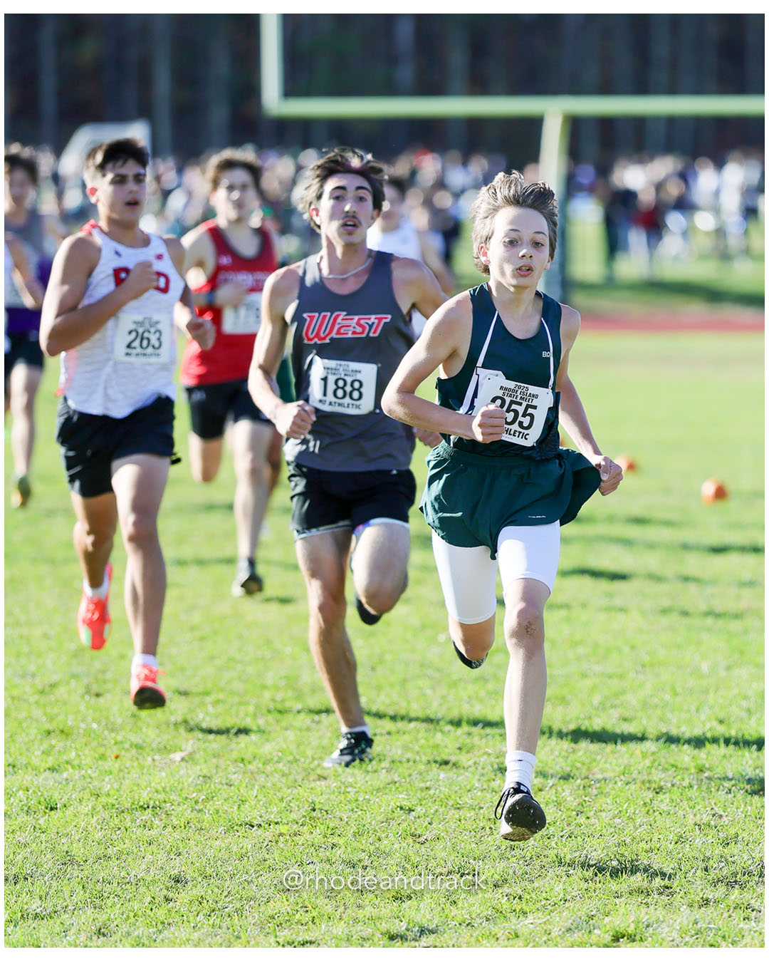 Ryan Carbone, Cranston West HS, 18:52.32, 95 - Wesley Veader, Ponaganset High School, 18:51.90, 94 - RI Cross Country State Championship - Ponaganset High School - North Scituate, RI - November 1, 2025 File: ./dir-2-Boys-Championship/251101-2025-RI-Cross-Country-State-Championships-Ponaganset-657-296A9351.jpg Ryan Carbone, Cranston West HS, 18:52.32, 95 - Wesley Veader, Ponaganset High School, 18:51.90, 94 - RI Cross Country State Championship -…