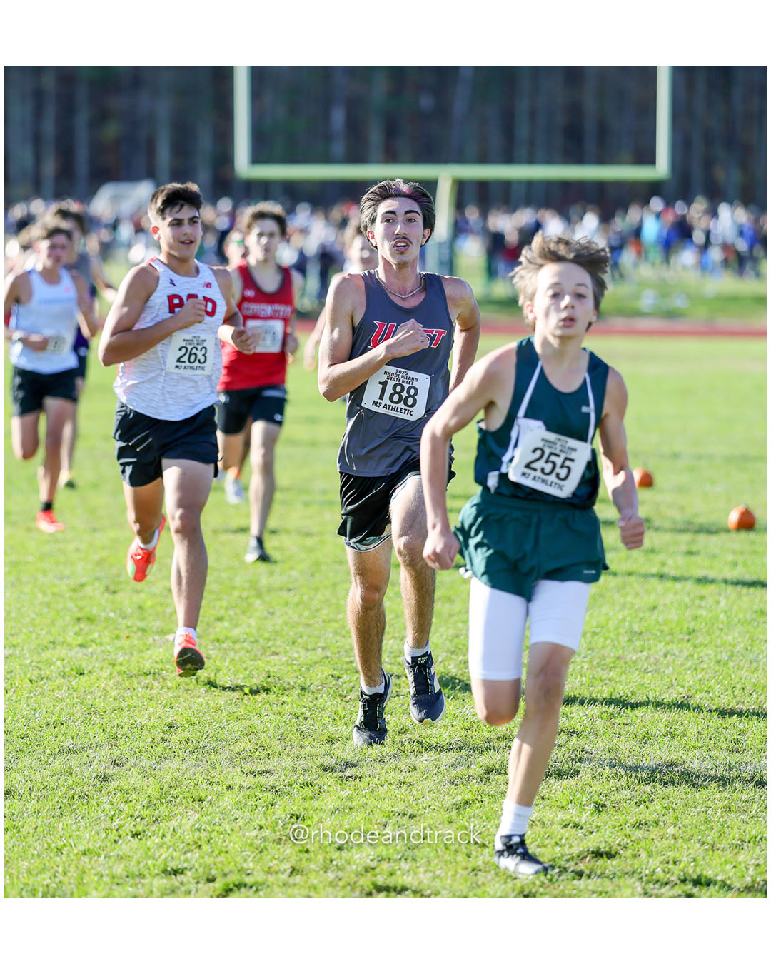 Jack Kennedy, Providence Country Day, 18:53.29, 96 - Ryan Carbone, Cranston West HS, 18:52.32, 95 - Wesley Veader, Ponaganset High School, 18:51.90, 94 - RI Cross Country State Championship - Ponaganset High School - North Scituate, RI - November 1, 2025 File: ./dir-2-Boys-Championship/251101-2025-RI-Cross-Country-State-Championships-Ponaganset-658-296A9368.jpg Jack Kennedy, Providence Country Day, 18:53.29, 96 - Ryan Carbone, Cranston West HS, 18:52.32, 95 - Wesley Veader, Ponaganset High School,…