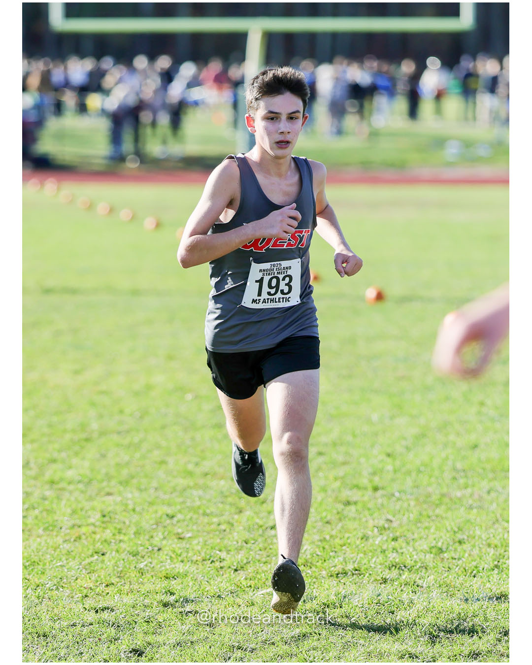 Luca Talamo, Cranston West HS, 19:55.72, 133 - RI Cross Country State Championship - Ponaganset High School - North Scituate, RI - November 1, 2025 File: ./dir-2-Boys-Championship/251101-2025-RI-Cross-Country-State-Championships-Ponaganset-689-296A9908.jpg Luca Talamo, Cranston West HS, 19:55.72, 133 - RI Cross Country State Championship - Ponaganset High School - North Scituate, RI - November…
