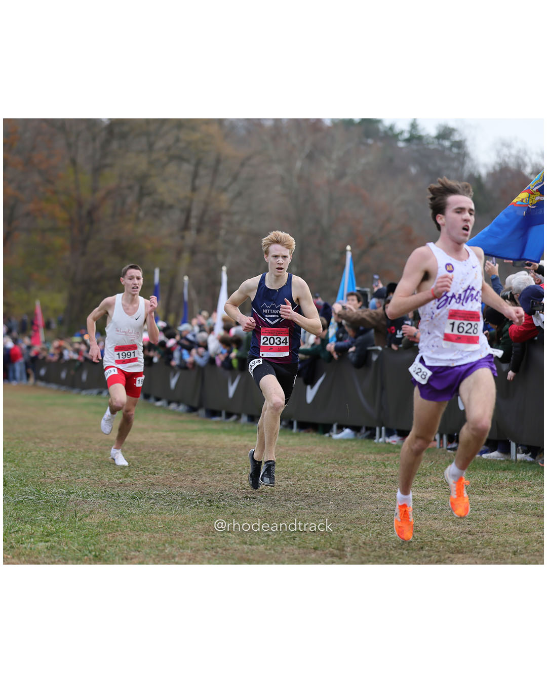 Ryan Collins, Brothers TC; Liam McOmber, Baldwinsville - NXR NE NY - Bowdoin Park - Wappingers Falls, NY November 11, 2025 - Bowdoin Park - Wappingers Falls, New York - November 22, 2025 File: ./251122-2025-NXR-NE-NY-Federation-Championships-Bowdoin-Park-196-296A8476.jpg Ryan Collins, Brothers TC; Liam McOmber, Baldwinsville - NXR NE NY - Bowdoin Park - Wappingers Falls, NY November 11, 2025 - Bowdoin Park -…