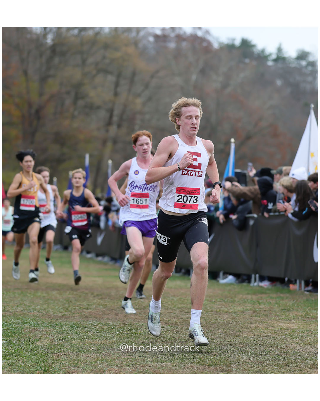Owen Welch, Phillips Exeter Harriers; Liam Schmitt, Brothers TC - NXR NE NY - Bowdoin Park - Wappingers Falls, NY November 11, 2025 - Bowdoin Park - Wappingers Falls, New York - November 22, 2025 File: ./251122-2025-NXR-NE-NY-Federation-Championships-Bowdoin-Park-229-296A9174.jpg Owen Welch, Phillips Exeter Harriers; Liam Schmitt, Brothers TC - NXR NE NY - Bowdoin Park - Wappingers Falls, NY November 11, 2025 - Bowdo…