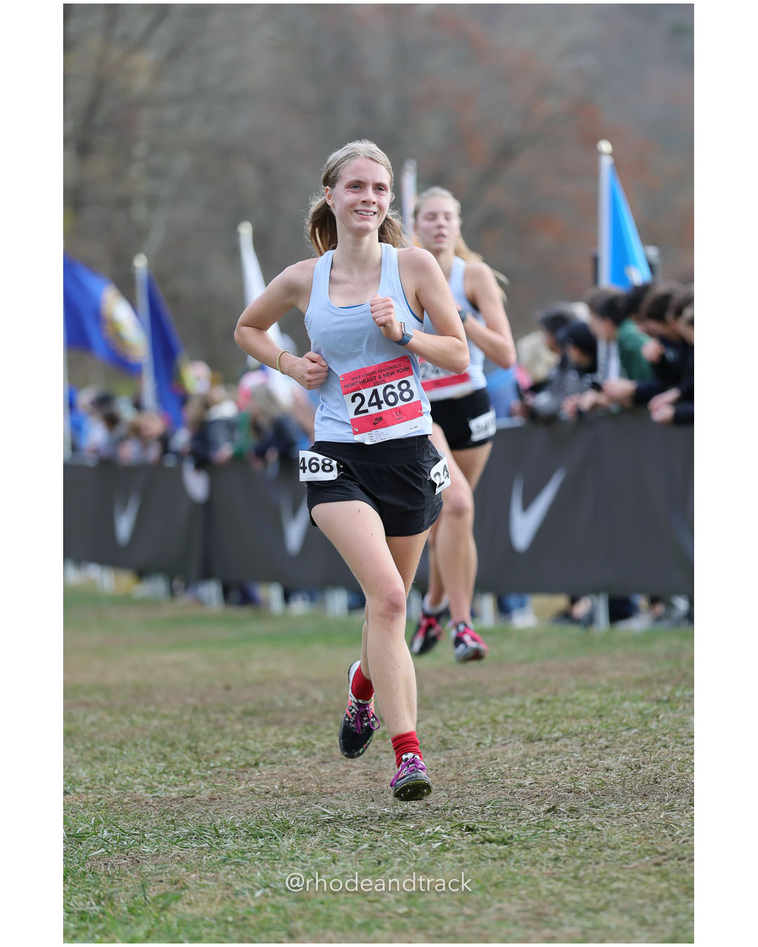 Lilly Pope, Amherst XC Club; Zoe Seidenstein, Notre Dame (Manhattan) - Nike Cross Regionals NXR - Northeast - Bowdoin Park - Wappingers Falls NY - November 22, 2025 File: ./251122-2025-NXR-NE-NY-Federation-Championships-Bowdoin-Park-348-296A4204.jpg Lilly Pope, Amherst XC Club; Zoe Seidenstein, Notre Dame (Manhattan) - Nike Cross Regionals NXR - Northeast - Bowdoin Park - Wappingers Fal…