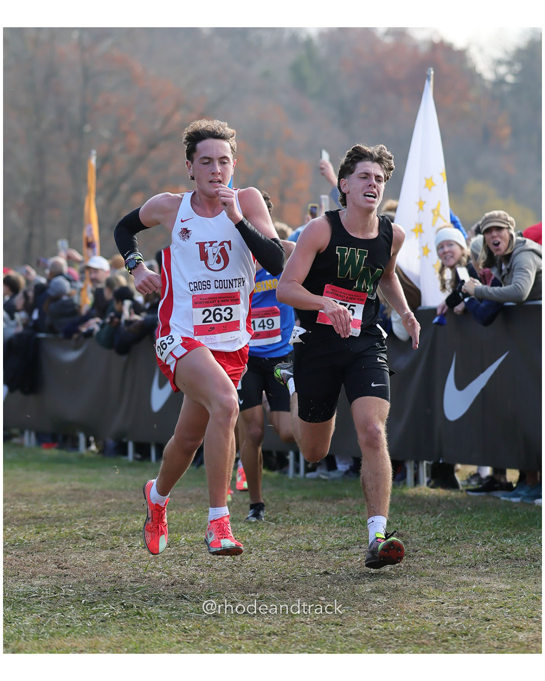 Ibrahim Ford, Arkport; Nathan Geroux, Vernon-Verona-Sherrill; Aldo Hilpert-navas, Bronx High School of Science - NXR NE NY - Bowdoin Park - Wappingers Falls, NY November 11, 2025 - Bowdoin Park - Wappingers Falls, New York - November 22, 2025 File: ./251122-2025-NXR-NE-NY-Federation-Championships-Bowdoin-Park-52-296A5929.jpg Ibrahim Ford, Arkport; Nathan Geroux, Vernon-Verona-Sherrill; Aldo Hilpert-navas, Bronx High School of Science - NXR NE NY - Bowdoin Park -…