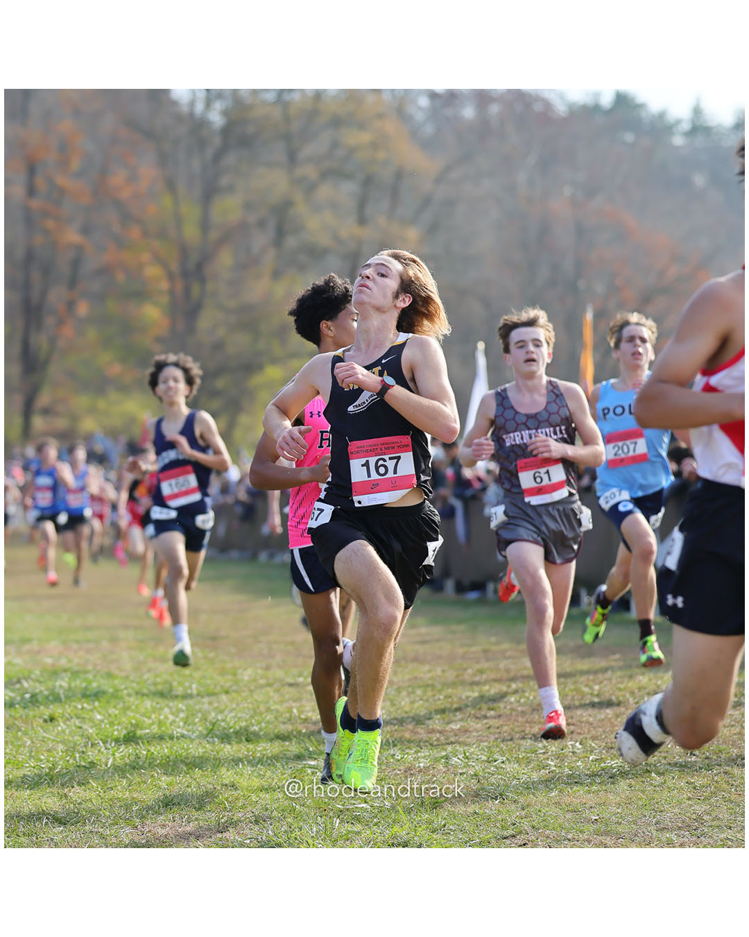 Adam Zarrilli, McKee/Staten Island Tech; Jackson Majewski, Burnt Hills-Ballston Lake - NXR NE NY - Bowdoin Park - Wappingers Falls, NY November 11, 2025 - Bowdoin Park - Wappingers Falls, New York - November 22, 2025 File: ./251122-2025-NXR-NE-NY-Federation-Championships-Bowdoin-Park-68-296A6157.jpg Adam Zarrilli, McKee/Staten Island Tech; Jackson Majewski, Burnt Hills-Ballston Lake - NXR NE NY - Bowdoin Park - Wappingers Falls, NY Nove…