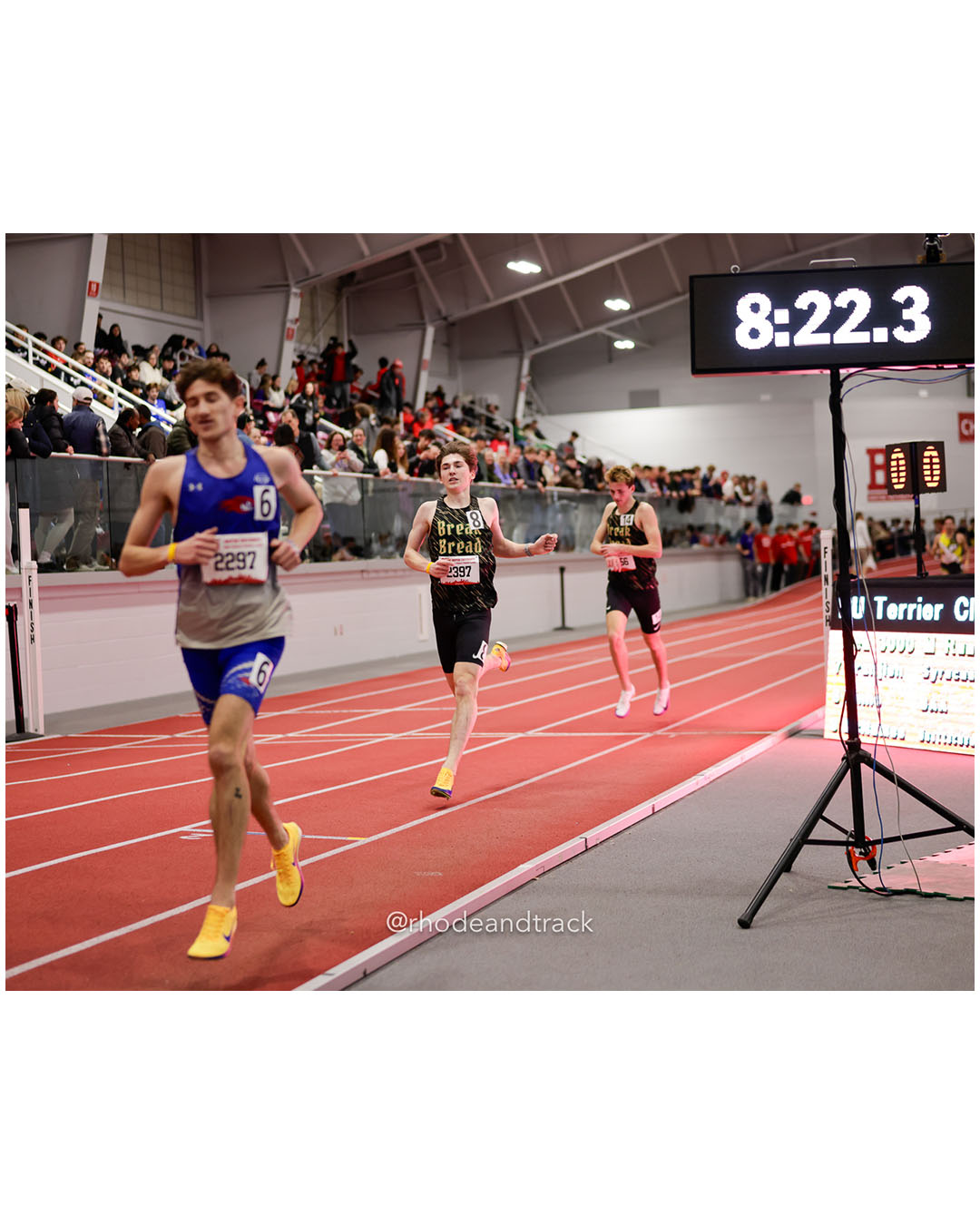 Marshall Vernon, Unattached, 3000m Open, 8:21.69 - Sean Gray, Unattached, 3000m Open, 8:22.31 - DeAngelo Nate, UMass Lowell - 2026 Boston University Terrier Classic - Boston University - Boston, Massachusetts - January 31, 2026 File: ./260131-2026-BU-Terrier-Classic-photos-419-_U1A1029.jpg Marshall Vernon, Unattached, 3000m Open, 8:21.69 - Sean Gray, Unattached, 3000m Open, 8:22.31 - DeAngelo Nate, UMass Lowell - 2026 Boston U…