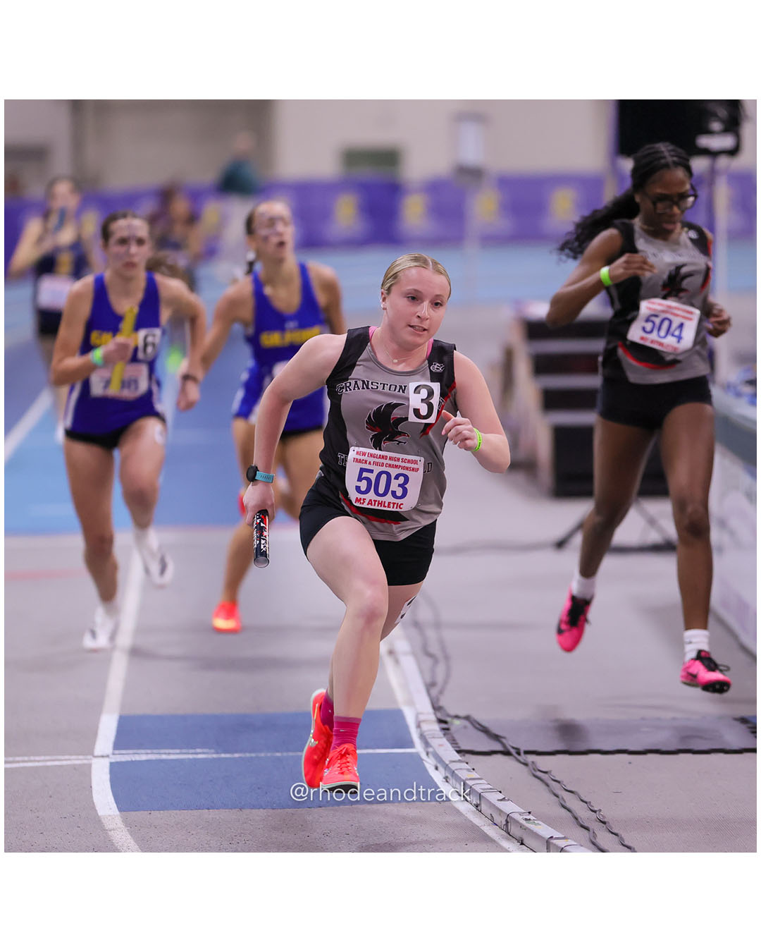 Cranston West -2026 New England Indoor Track and Field Championships - Reggie Lewis Center - Boston, Massachusetts - February 28, 2026 File: ./260228-2026-New-England-Indoor-Track-Championships-Reggie-Lewis-58-296A8332.jpg Cranston West -2026 New England Indoor Track and Field Championships - Reggie Lewis Center - Boston, Massachusetts - February 28, 2026 – 20…